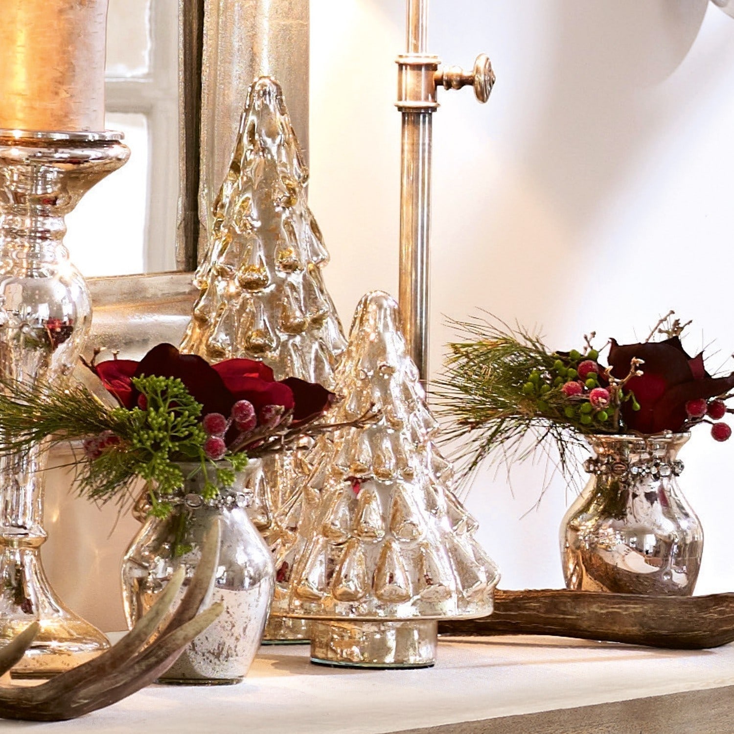 Decoratie boom set van 2 Ruben