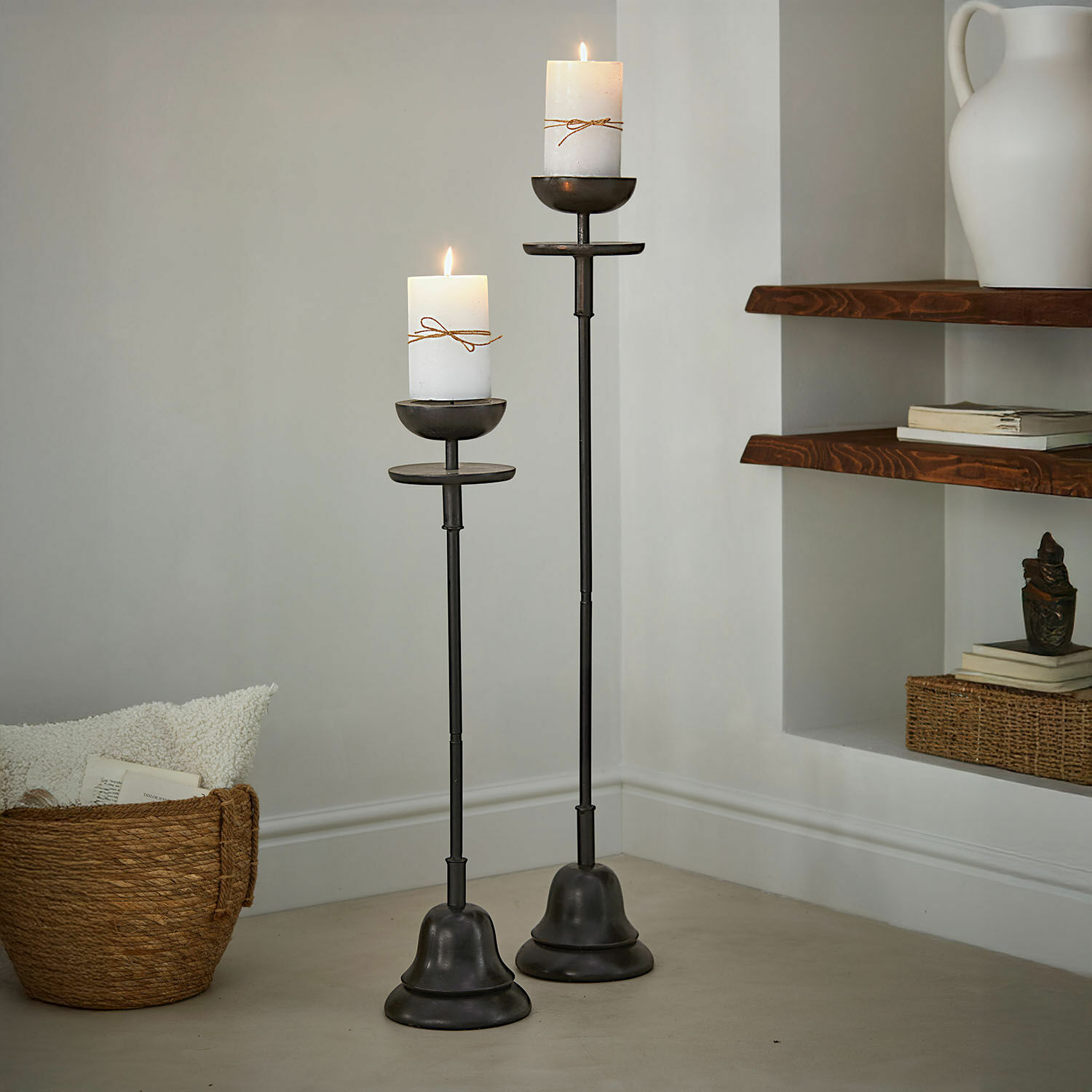 Kaarsenhouder set van 2 Brantino