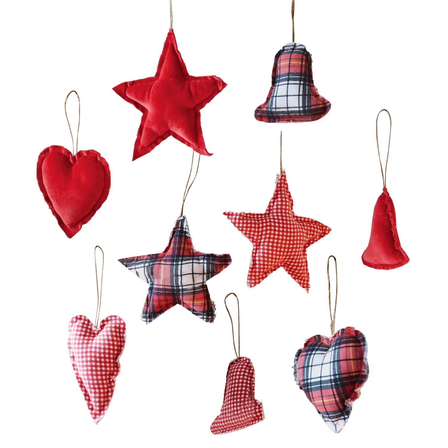 Decoratiehangers set van 9 Milon