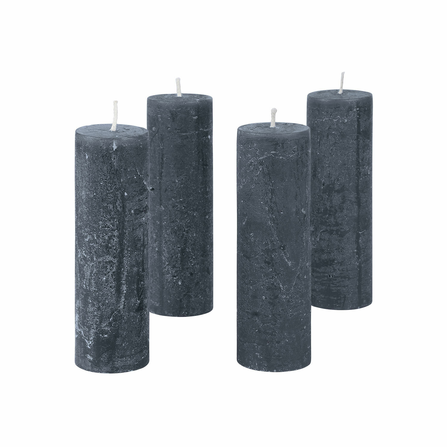 antraciet Set van 4 Muriel kaarsen in antraciet was, decoratief product voor huis en ontspanning