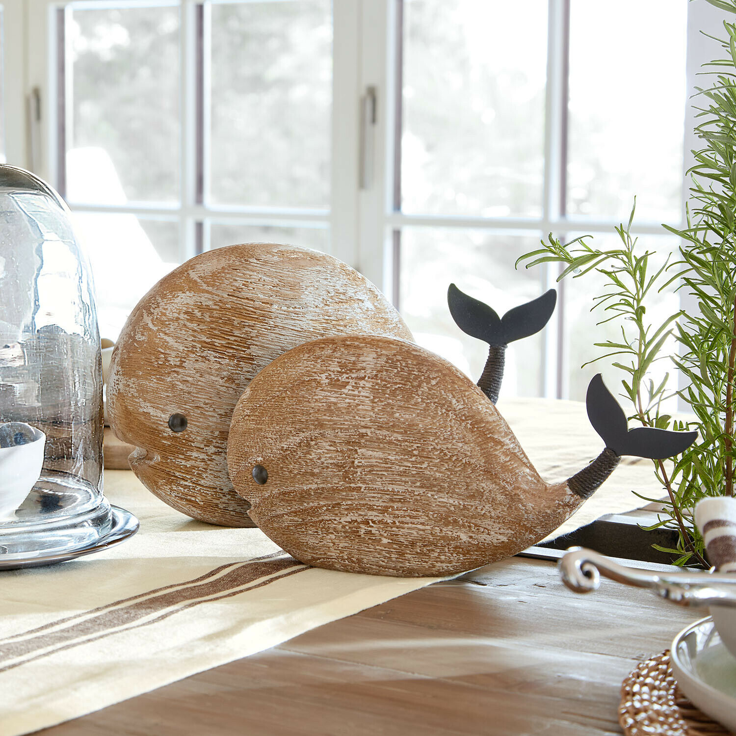 Decoratieve walvis set van 2 Brisdon