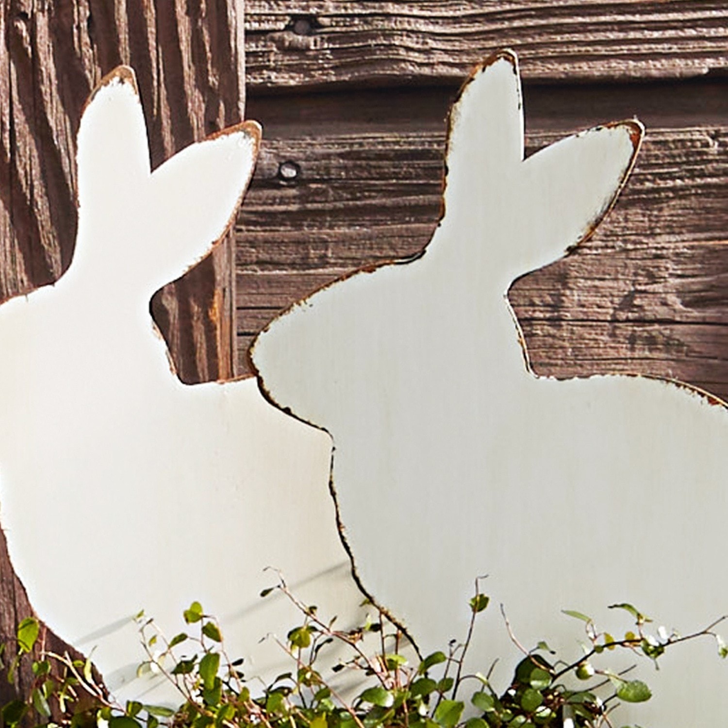 Decoratie hazen set van 2 Marty