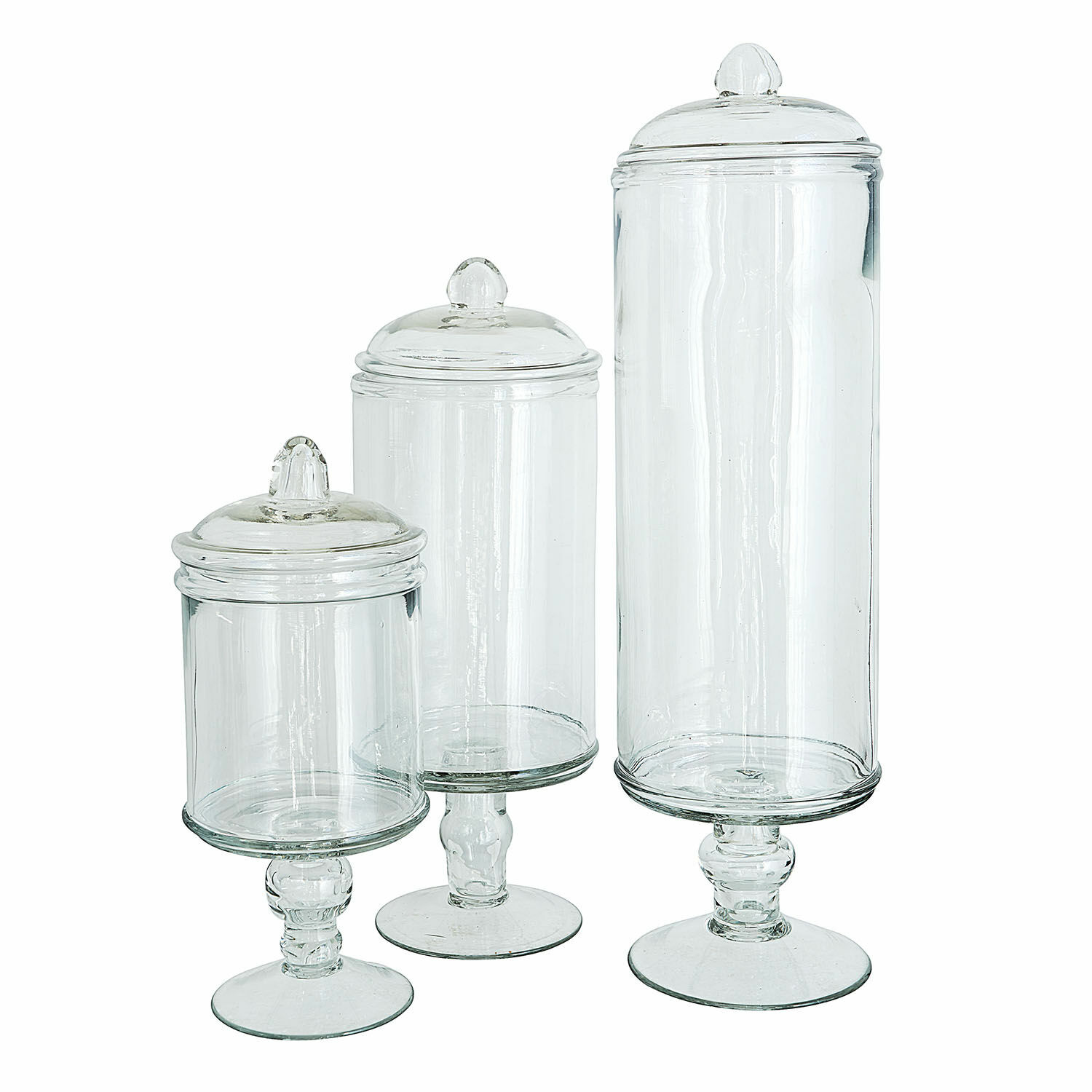 Glazen pot set van 3 Velisara