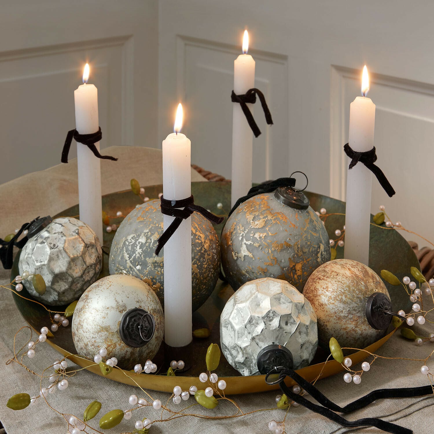 Kerstbal set van 6 Bellezia