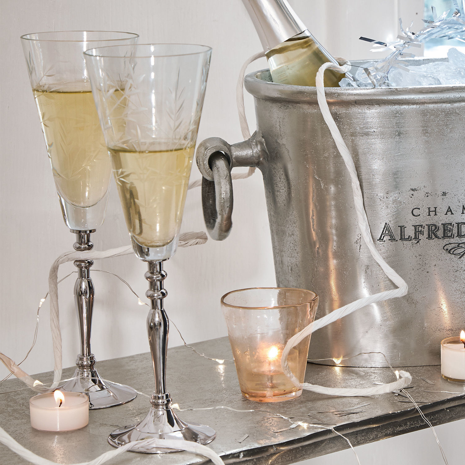 Champagneglazen set van 2 Coralie