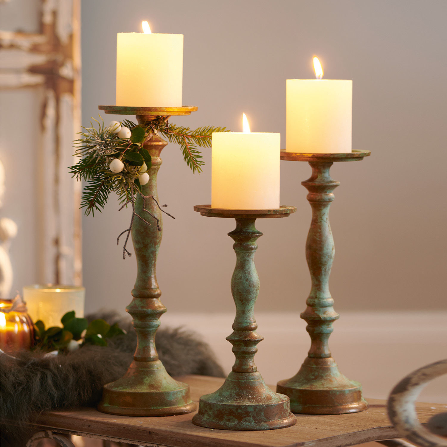 Kandelaar set van 3 Floirac