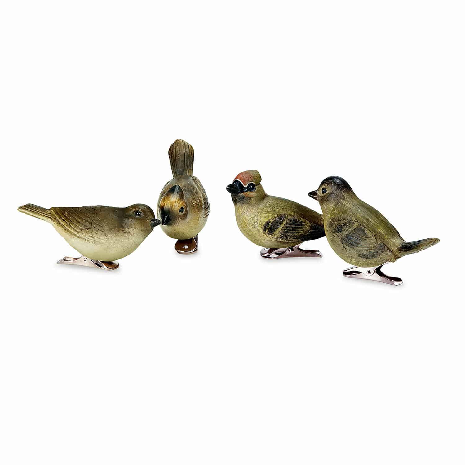 Vogel set van 4 Pompaire
