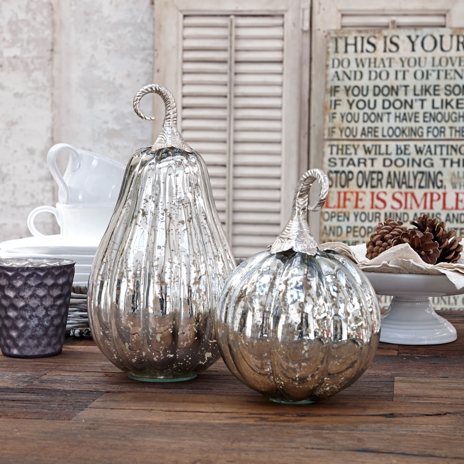 Pompoen set van 2 Bassu