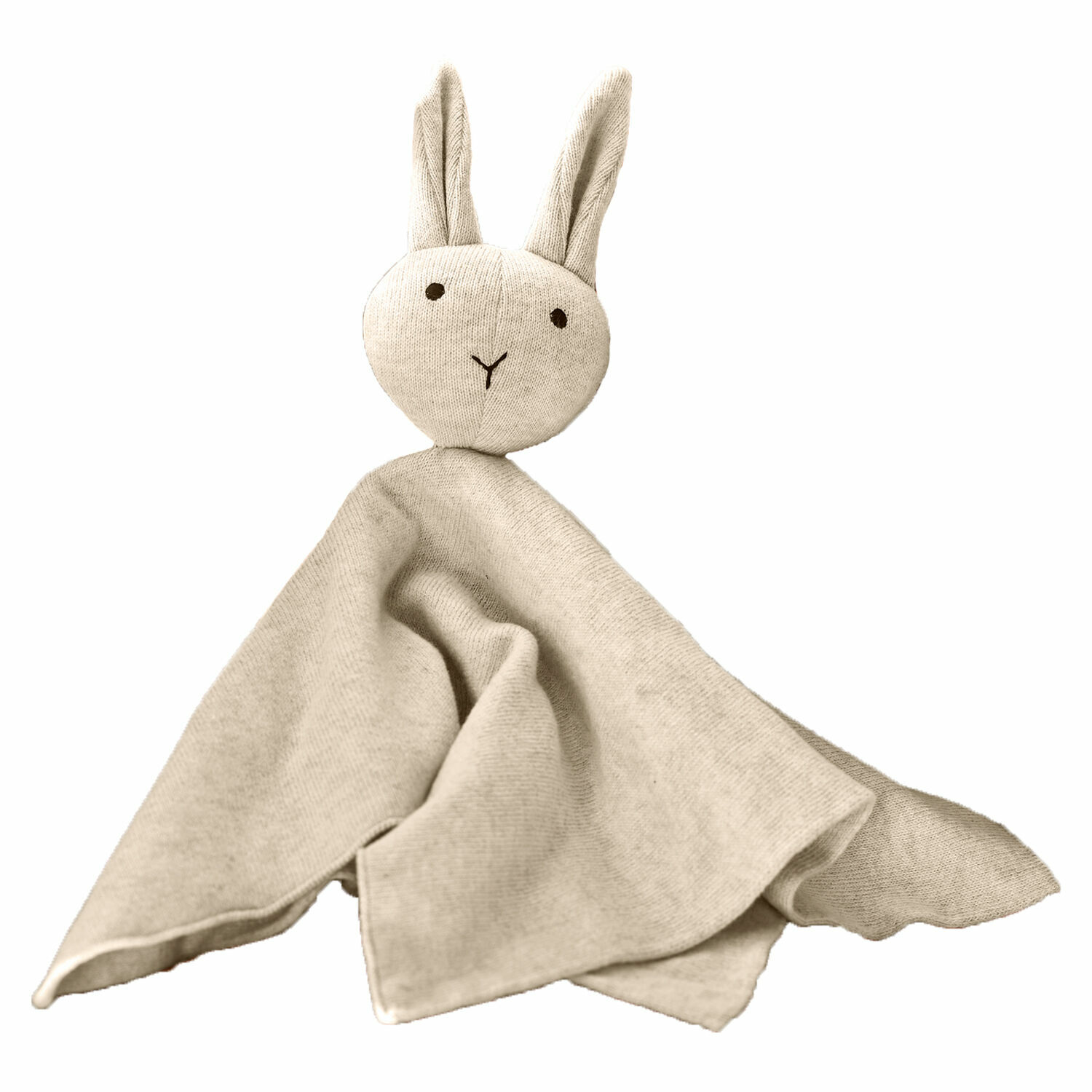 Knuffeldier Lumiou Beige knuffelkonijn van zachte stof, perfect als deken voor baby's en kinderen