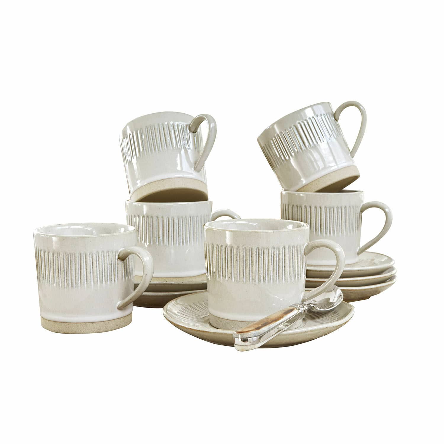 Kopje met schoteltje set van 6 Périers