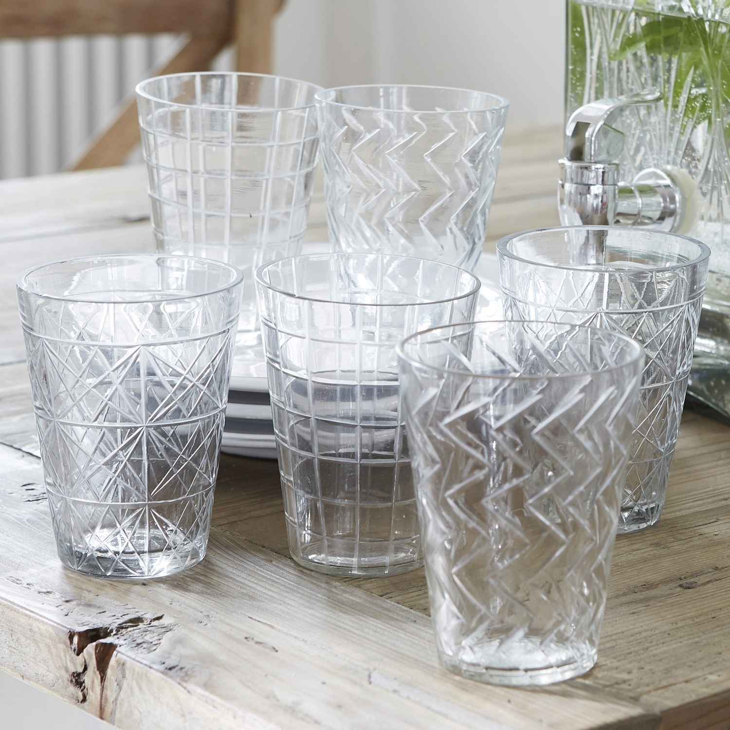 Glas set van 6 Sansais