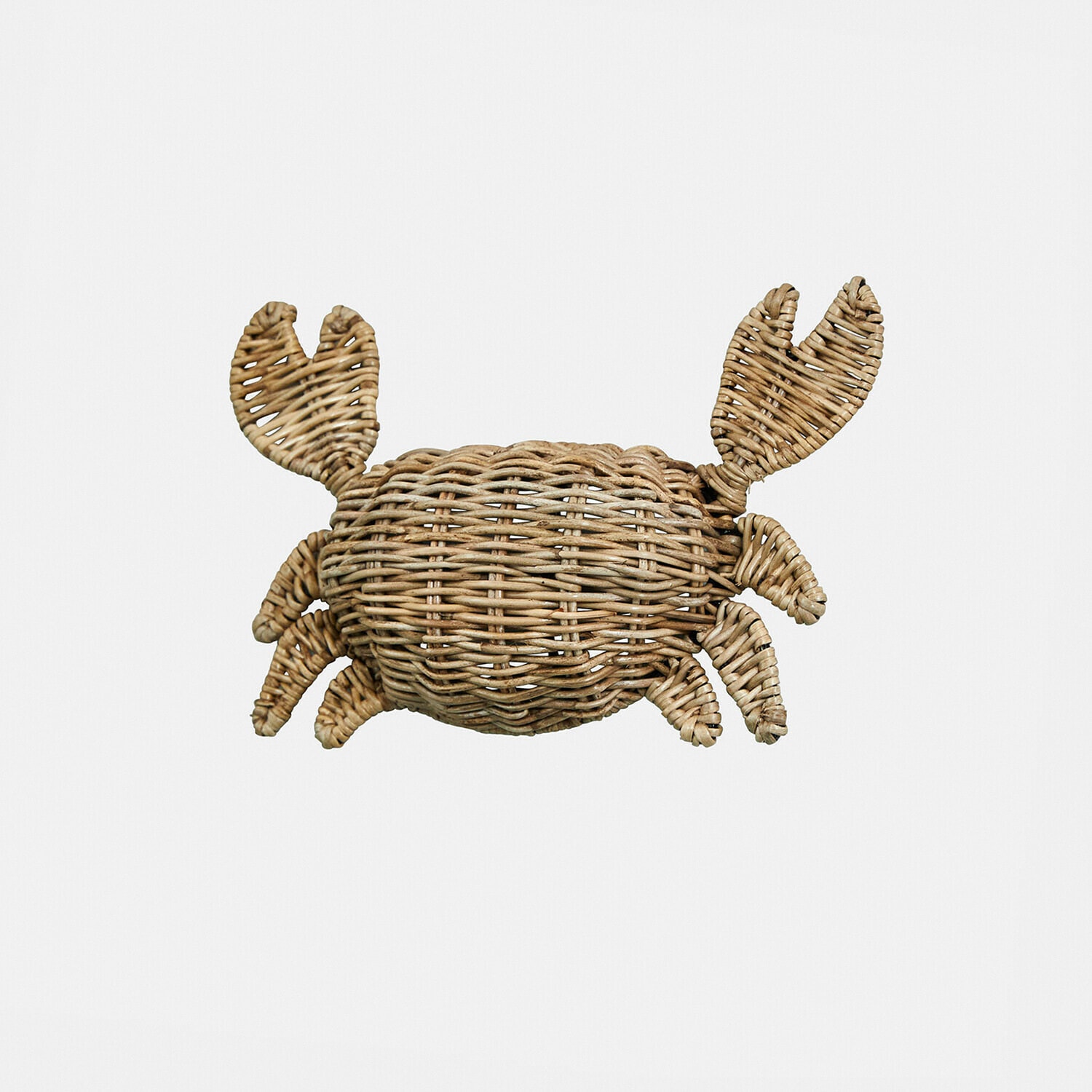 Wanddecoratie Étoille Krabvormige decoratie van gevlochten rattan in natuurlijke kleur voor interieur