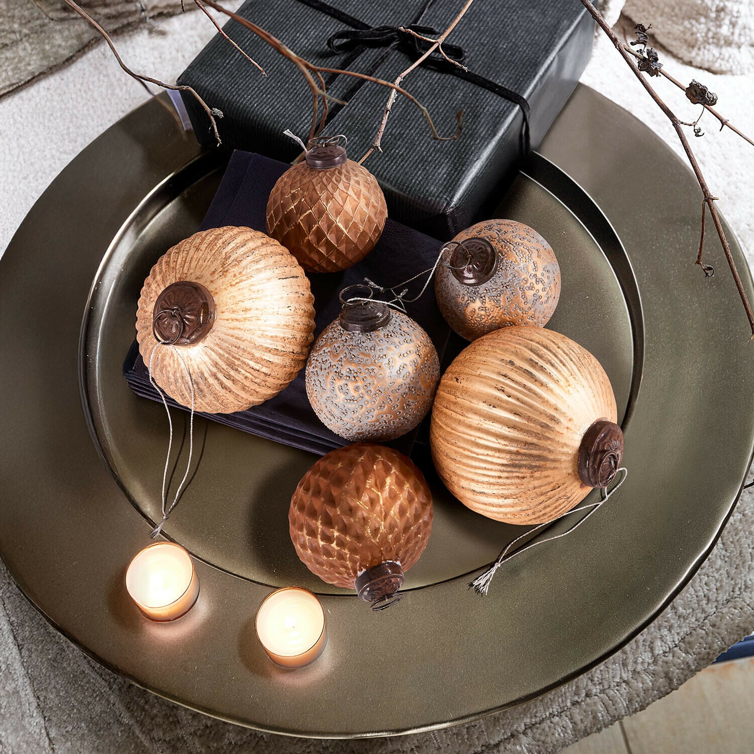 Kerstbal set van 6 Évarine