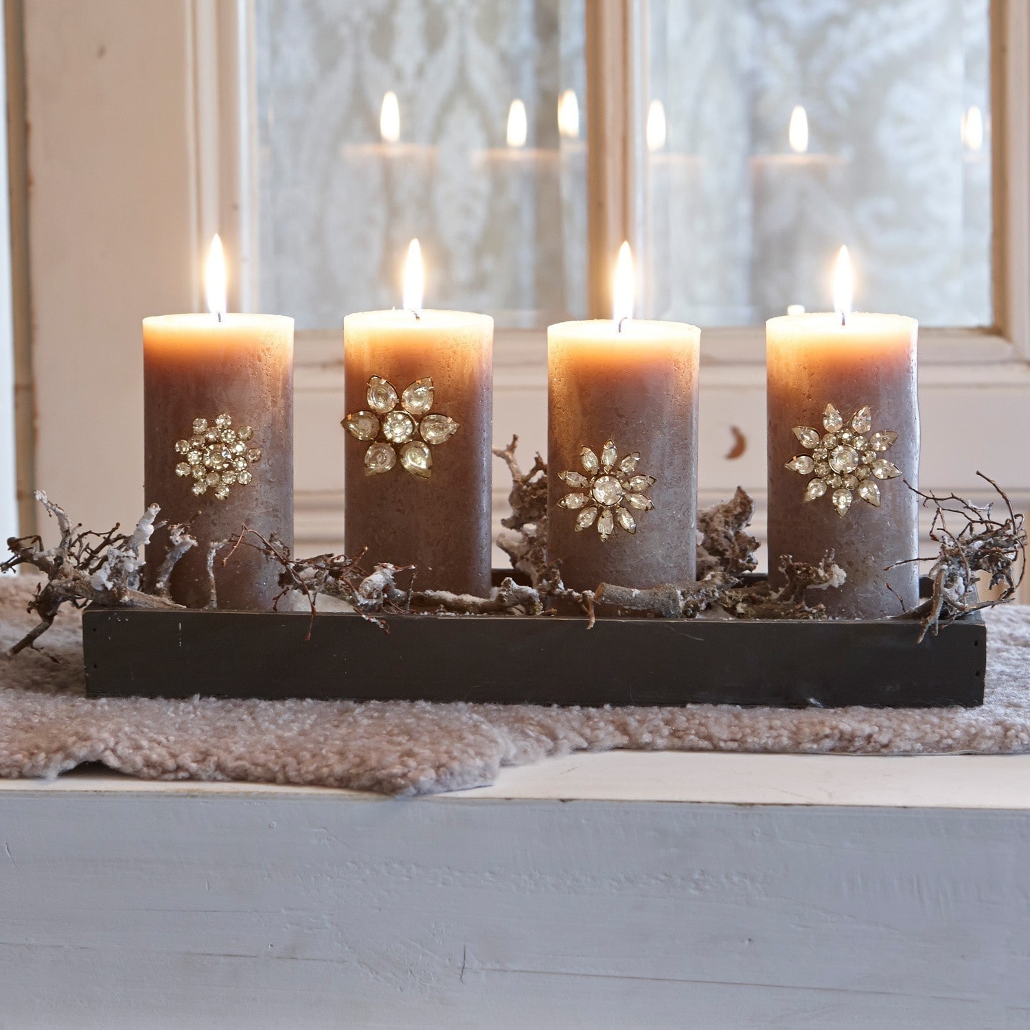Decoratiepin set van 4 Féron