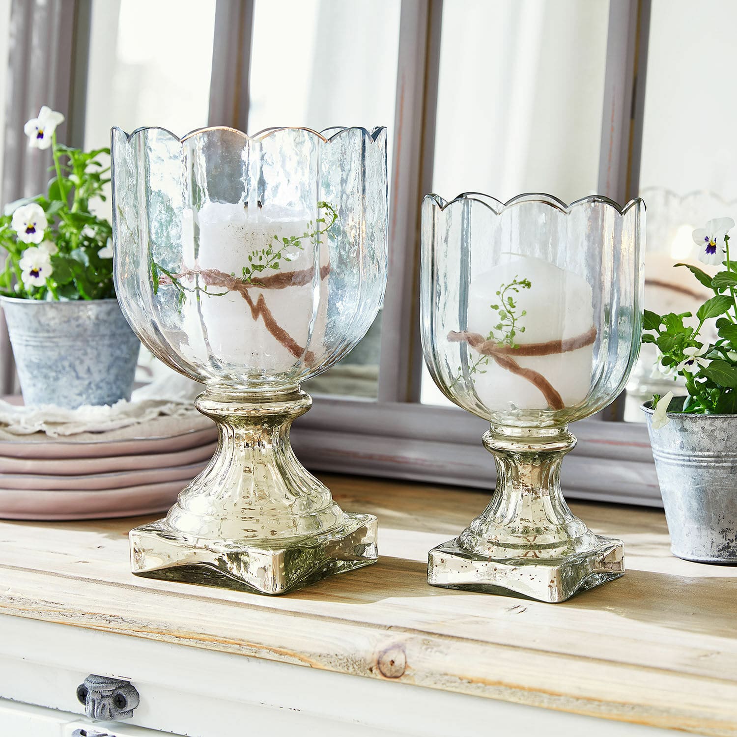 Windlicht set van 2 Jovique