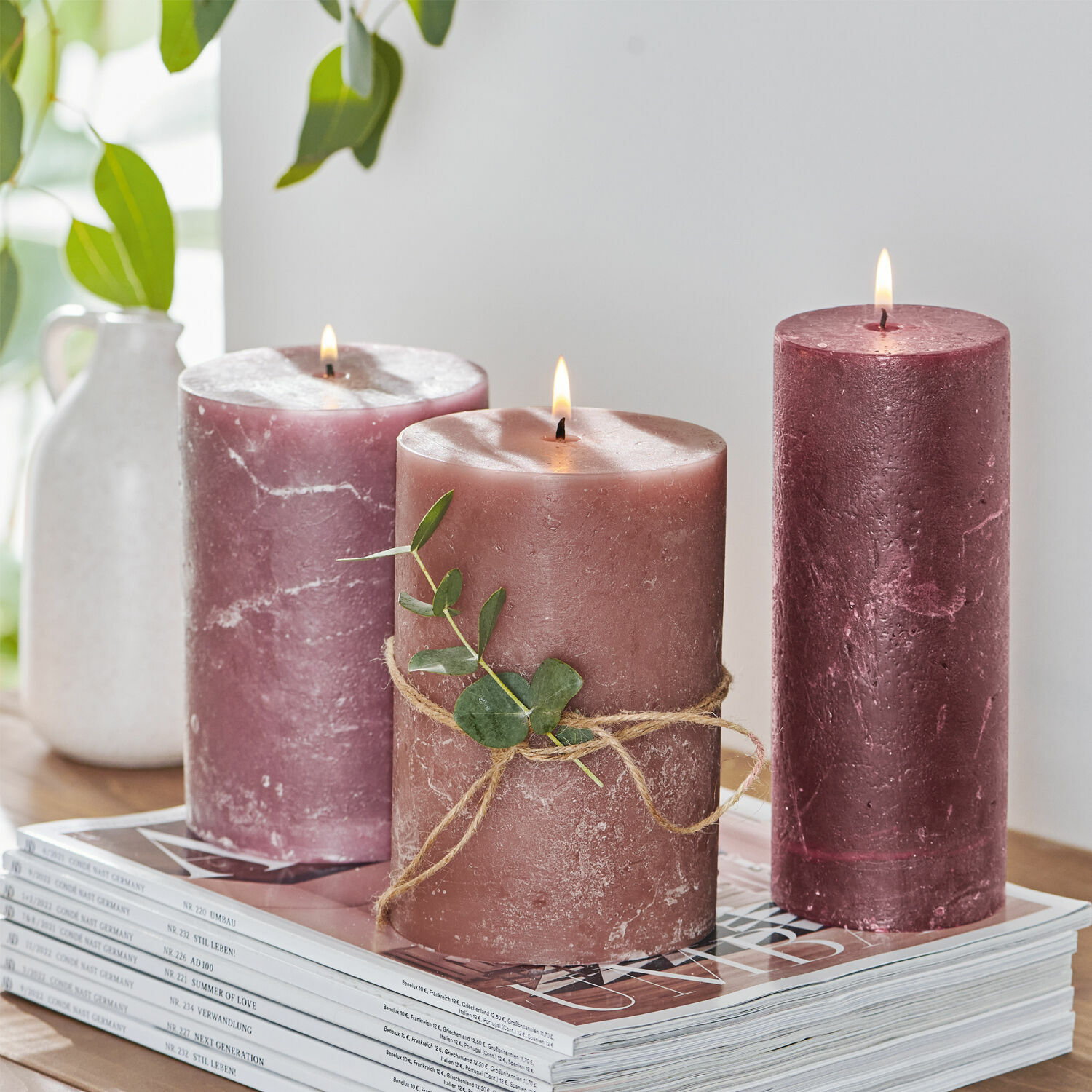 Kaars set van 3 Salis