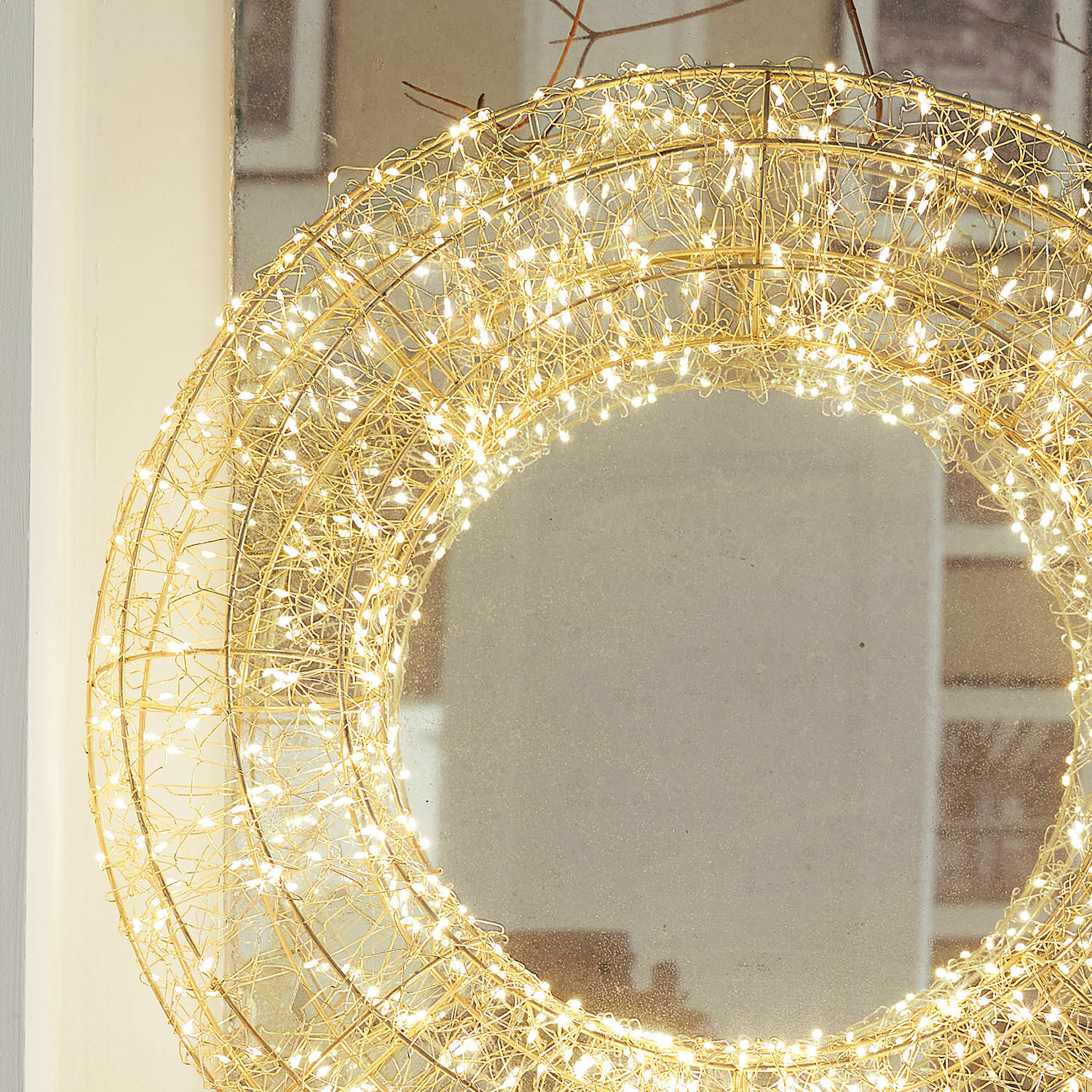 Krans met ledlampjes Veralisse