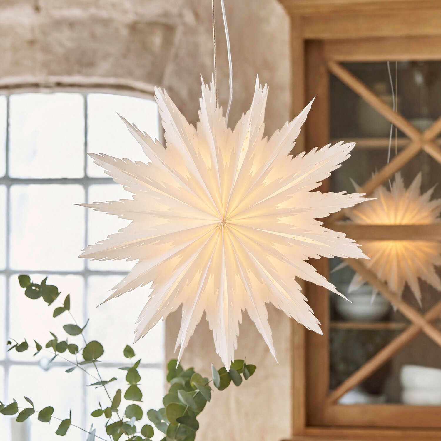 Papieren ster met verlichting Caelitha Papieren ster met verlichting Caelitha