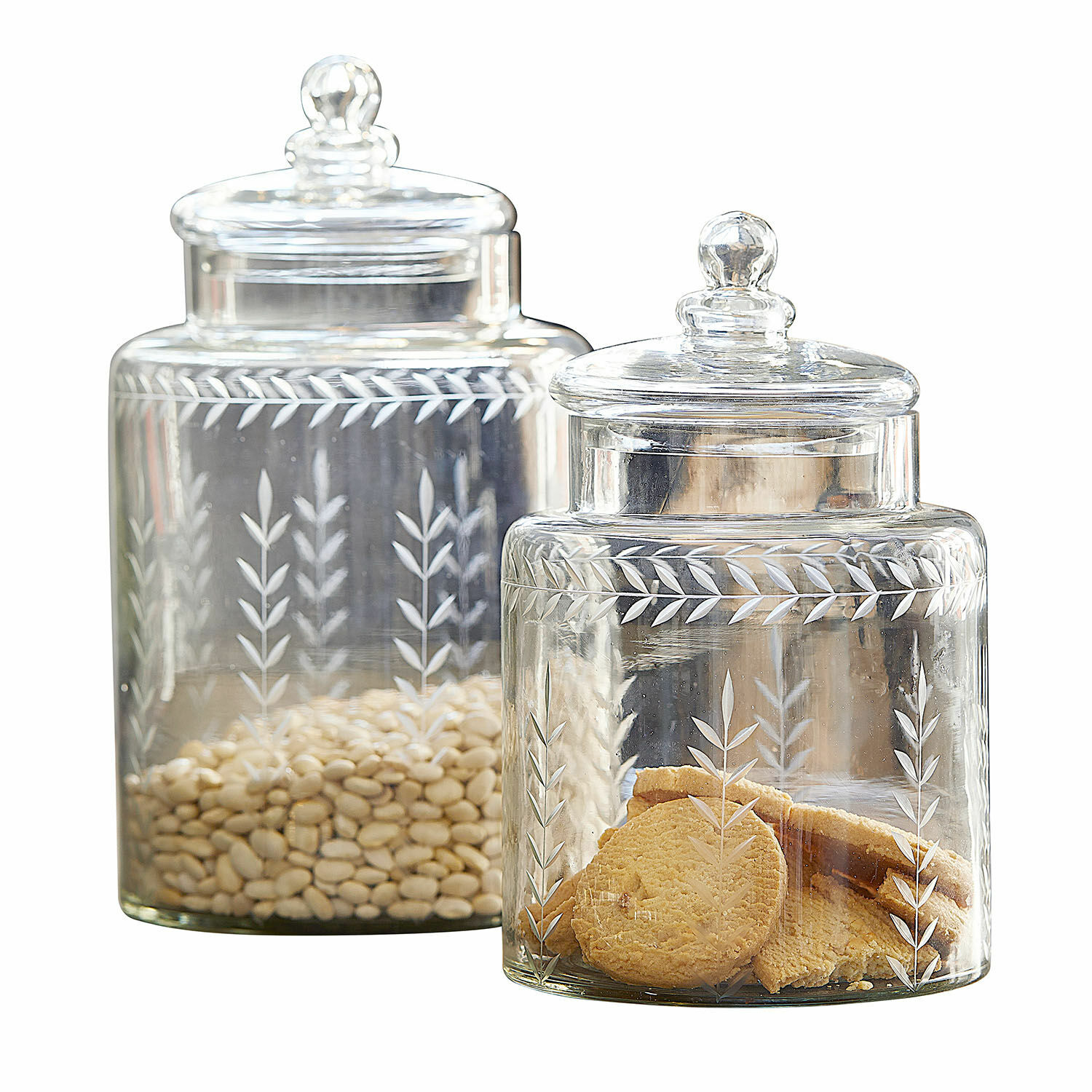 Glazen pot set van 2 Eldarin
