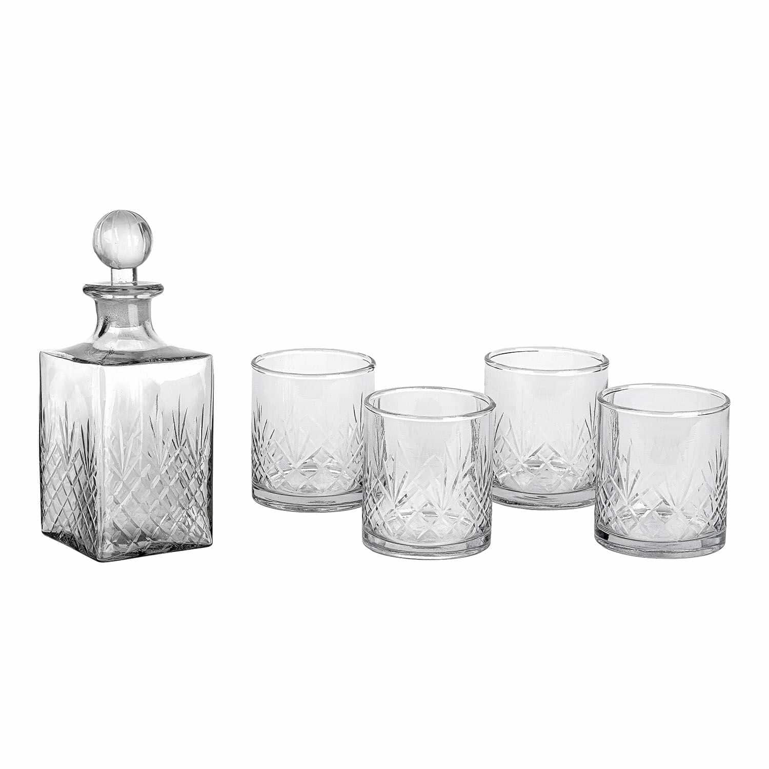 Karaf met set van 4 glazen Kerrington
