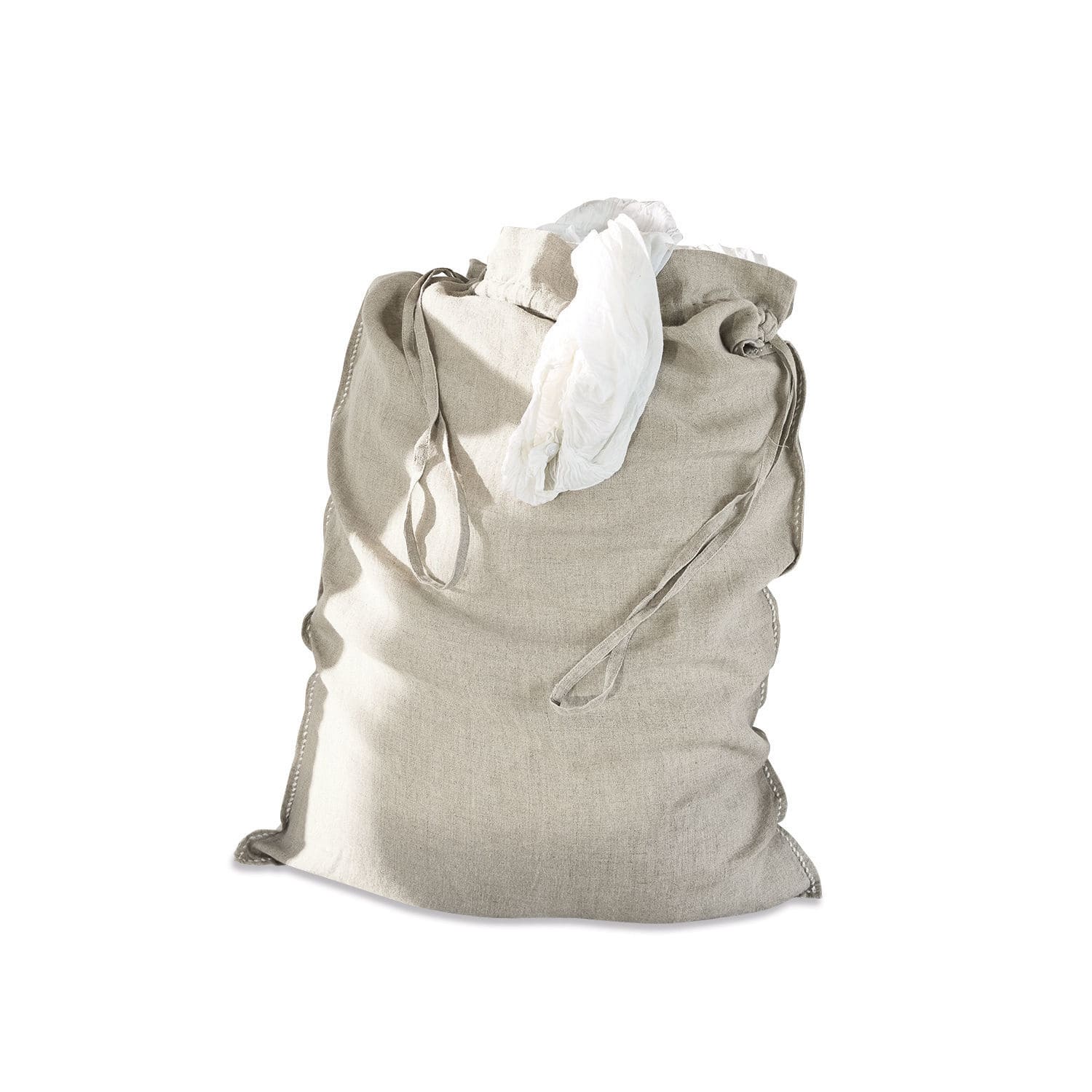 Beige Monthelie waszak van katoen, praktisch en duurzaam voor het opbergen van kleding