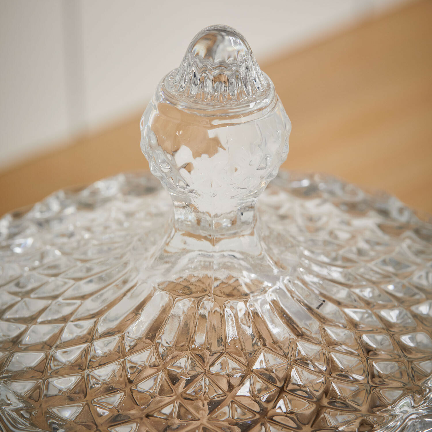 Glazen potje met houder Kerynna