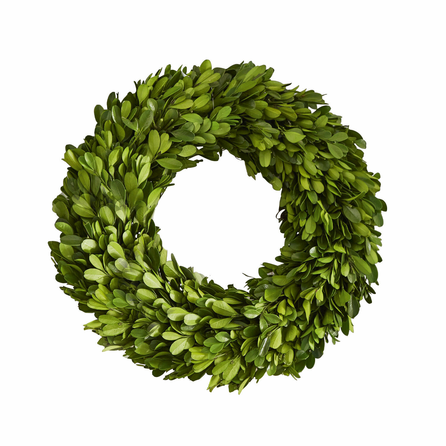 Krans Auray Groene krans van bladeren met doorzichtige glazen lantaarn voor binnen- en buitendecoratie