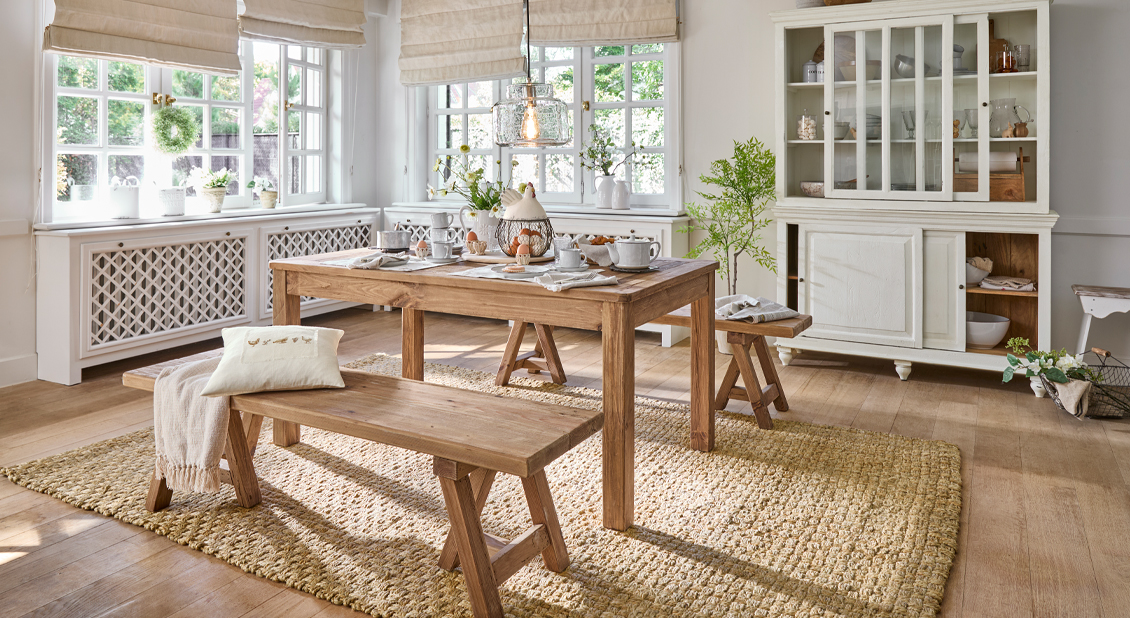 Landelijke sfeer aan de ontbijttafel