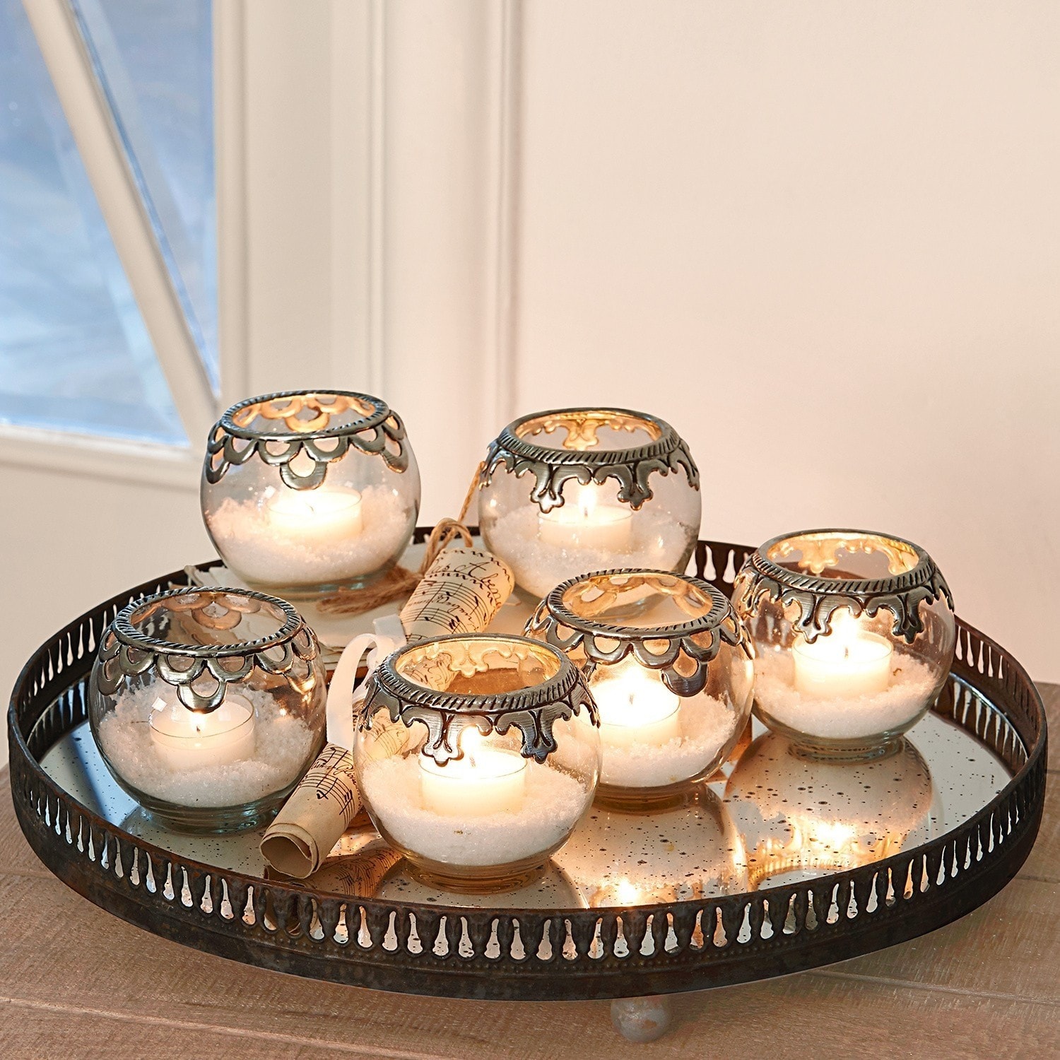 Windlicht set van 6 Ferriére