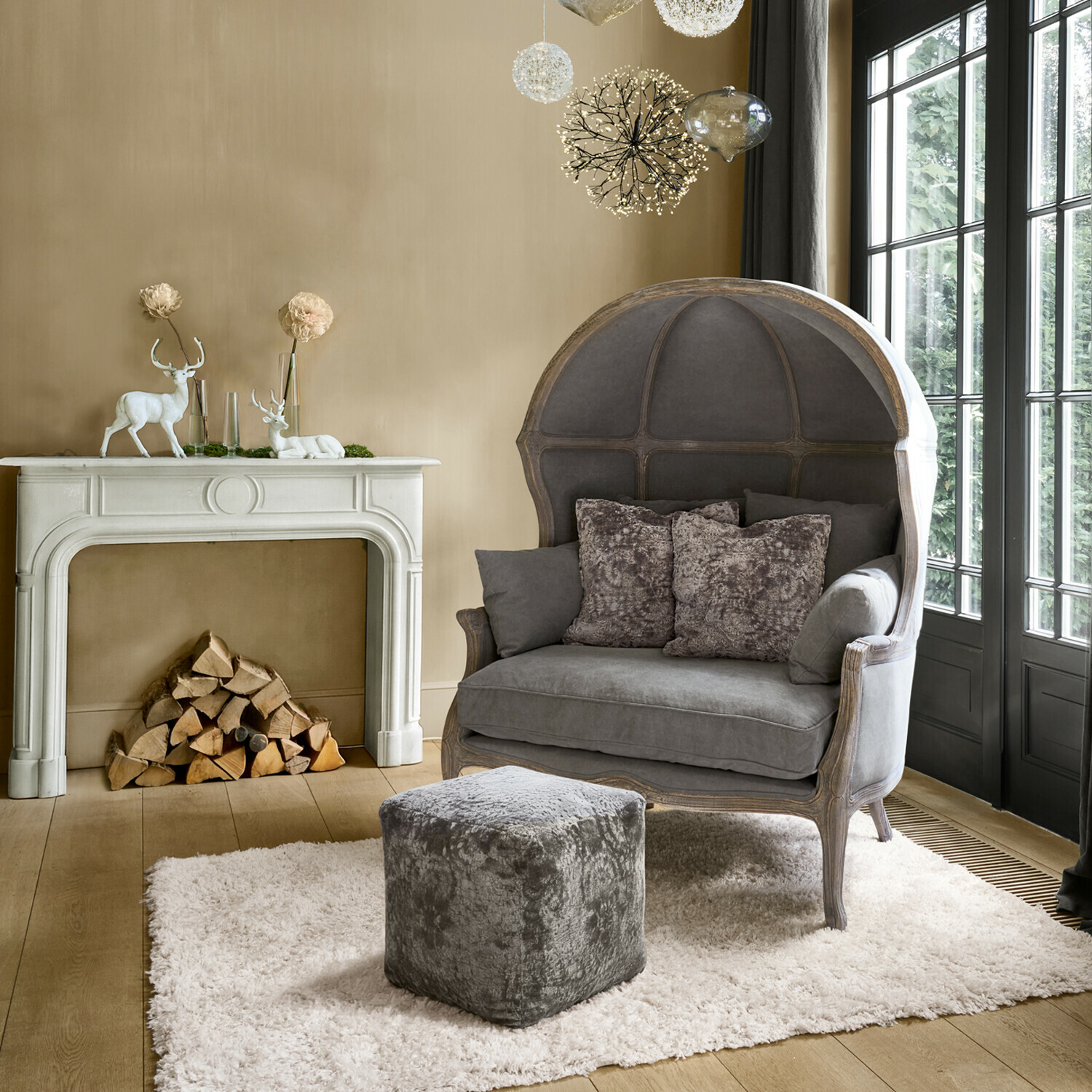 Decoratief hert set van 2 Kelonne