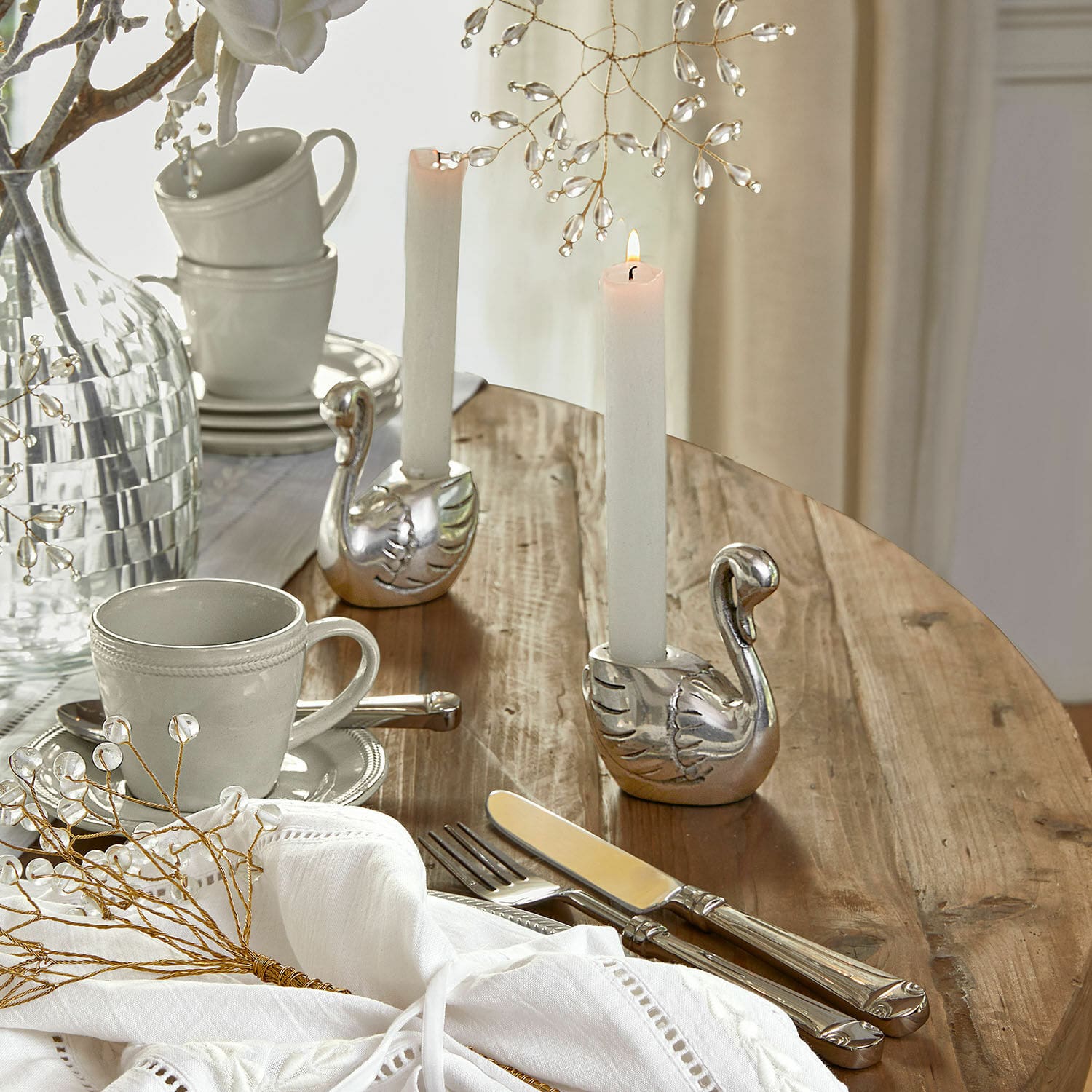 Kaarsenhouder set van 2 Zaymara