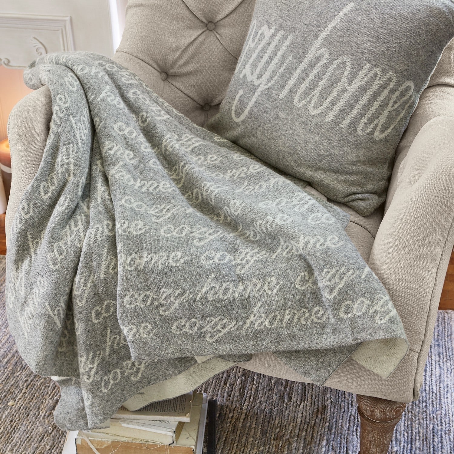 Plaid en kussen Cozy