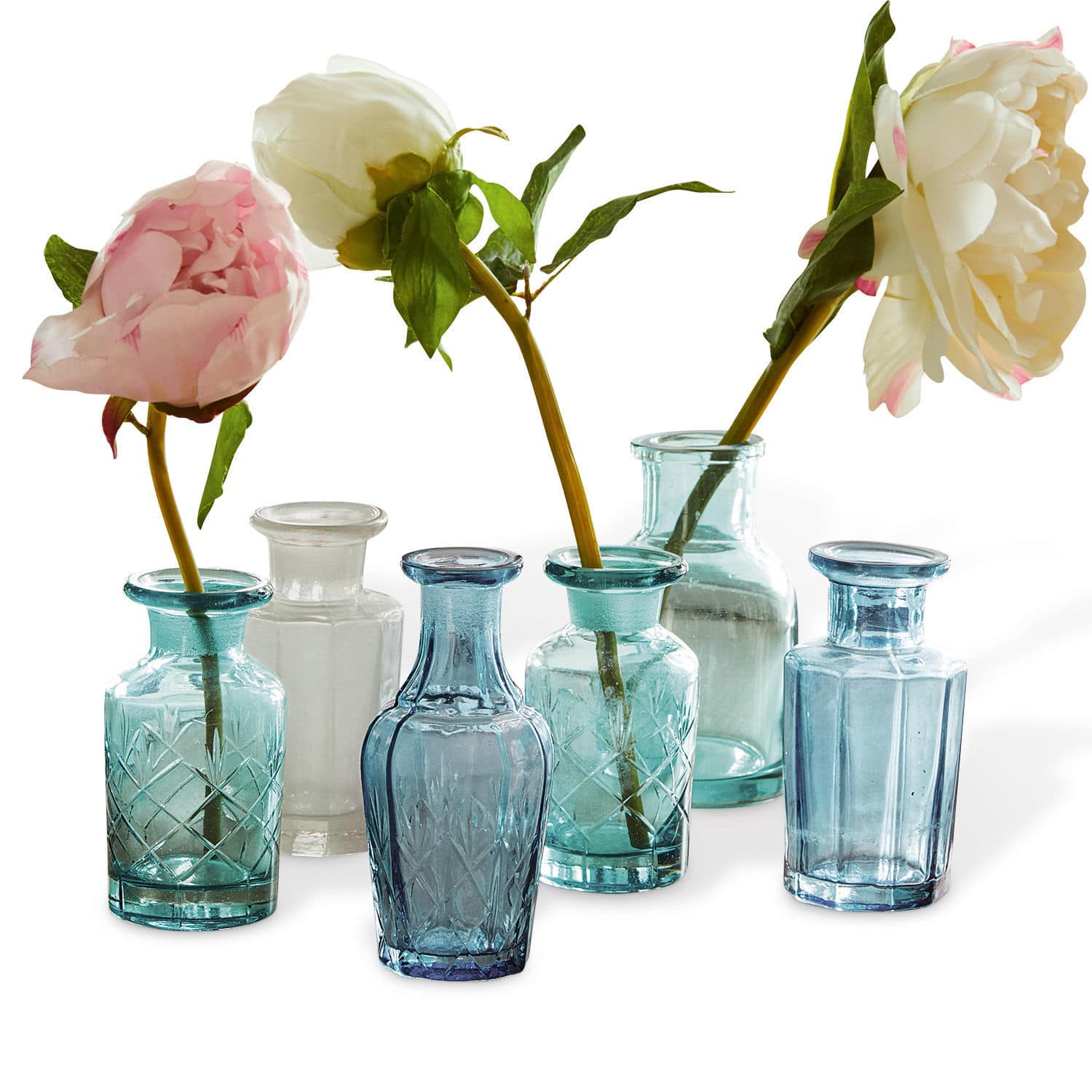 Vaas set van 6 Laurelle