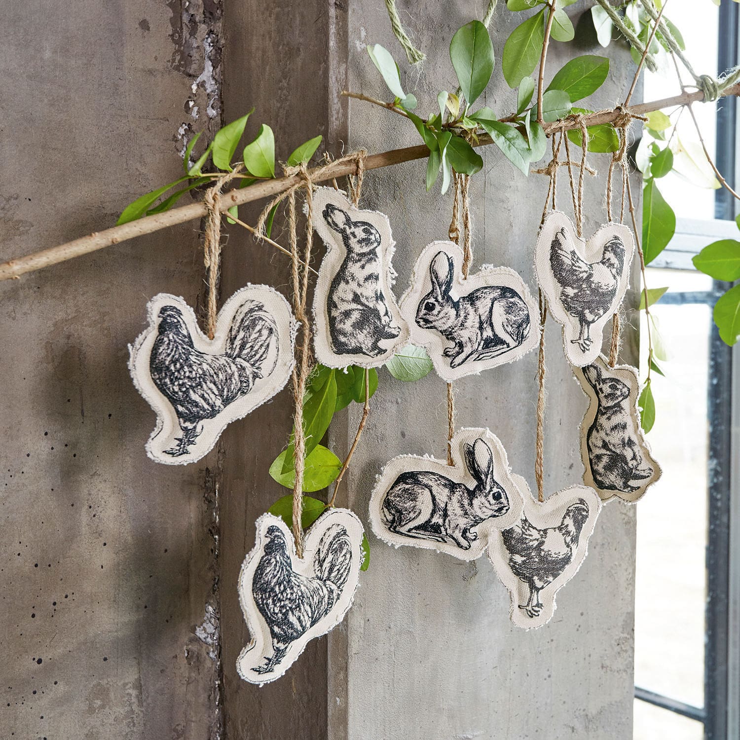 Hanger set van 8 Nitras