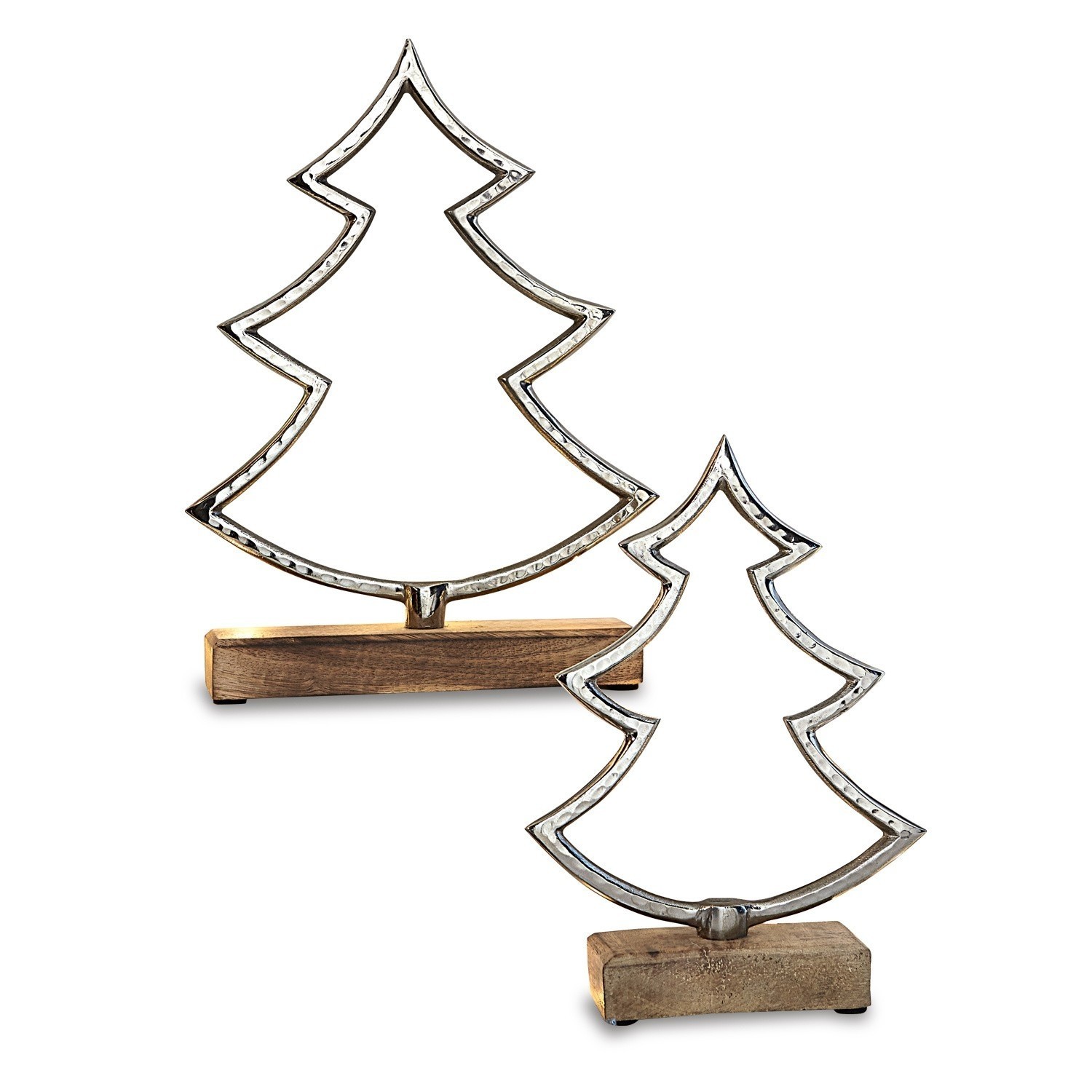 Decoratie bomen set van 2 Lemuel