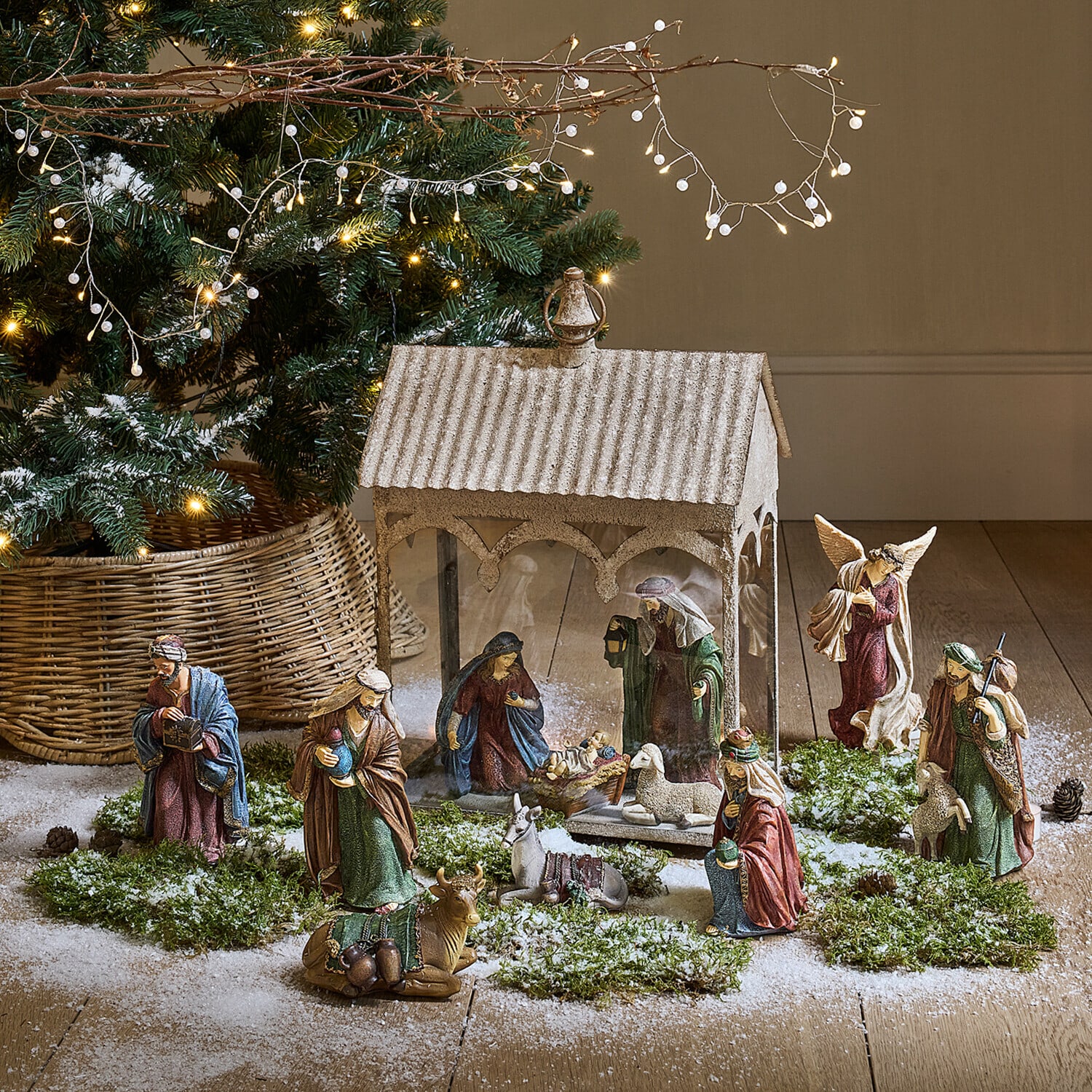 Kerststalfiguren set van 11 Christi Kerststalfiguren set van 11 Christi