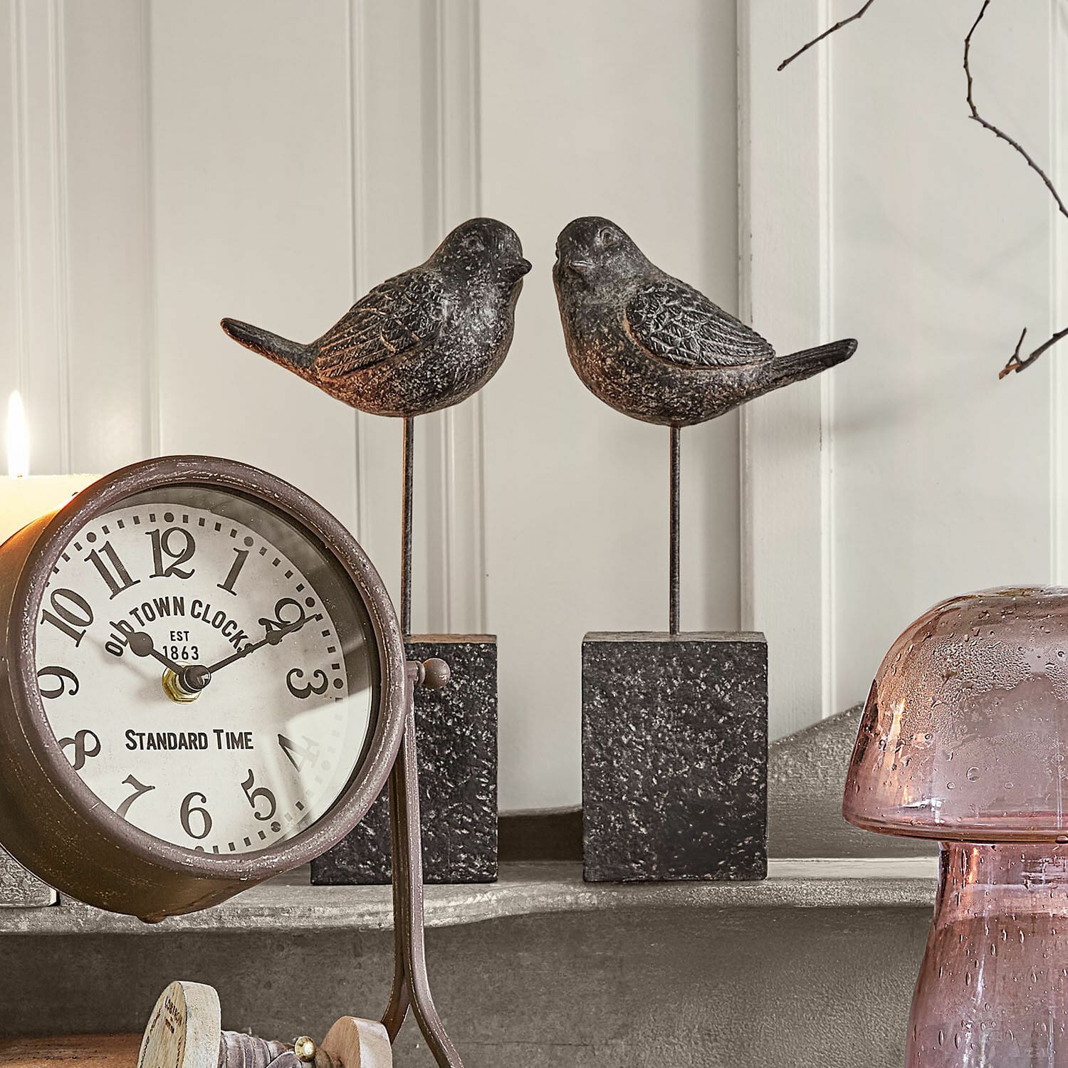 Decoratieve vogel set van 2 Juxivel