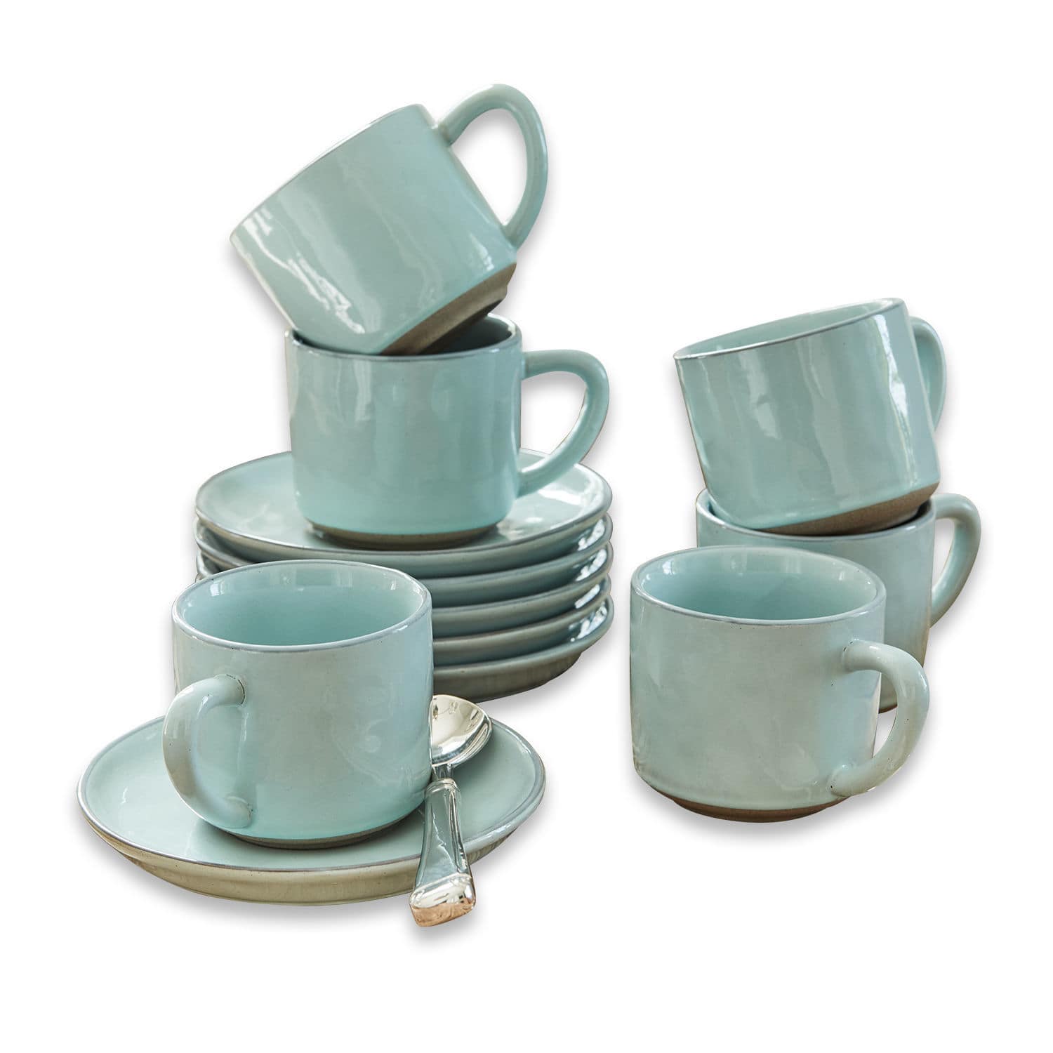 Kopje en schoteltje set van 6 Biarré
