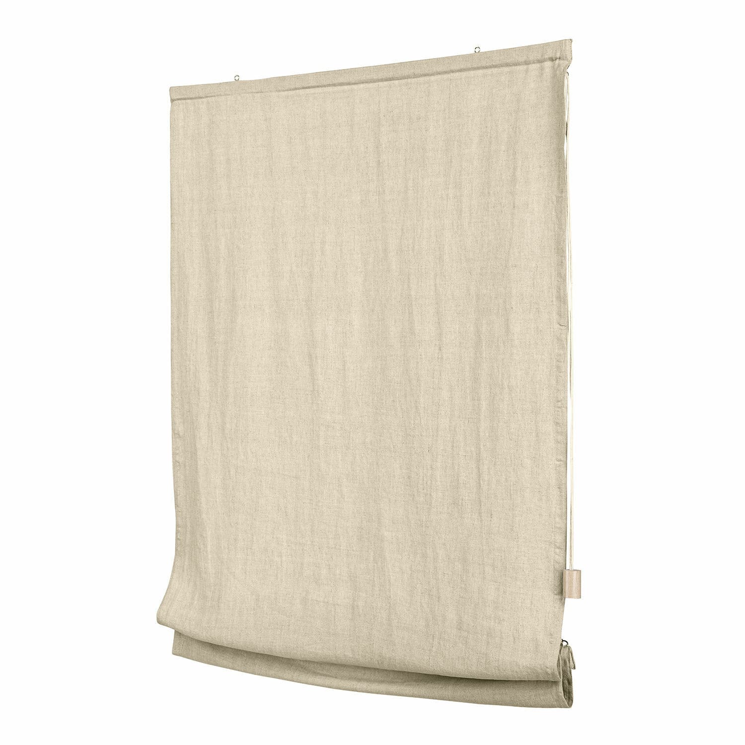 Vouwgordijn Lunavaux Beige linnen rolgordijn, praktische raamdecoratie voor woonkamer en slaapkamer