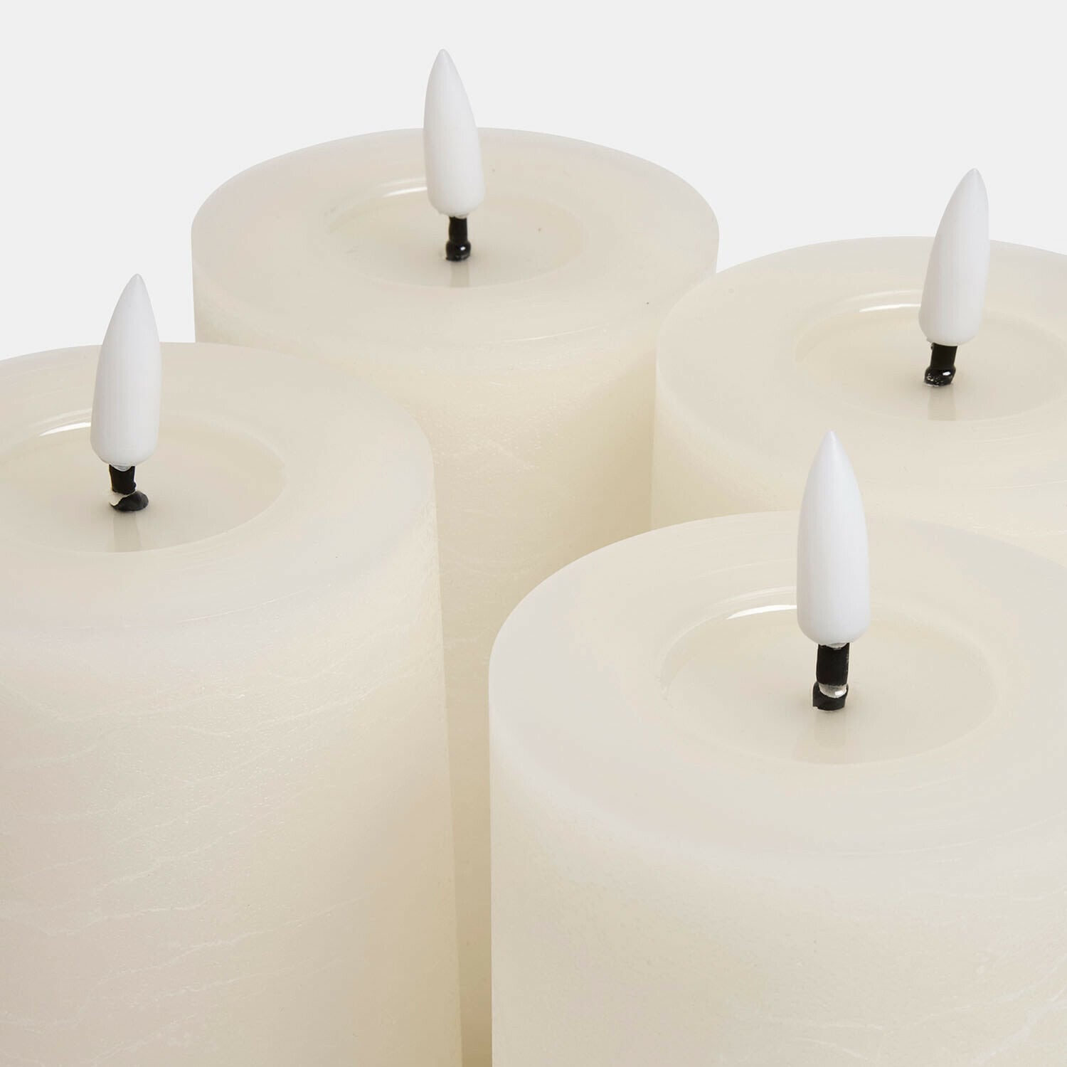 Ledstompkaars set van 4 Rimfalla