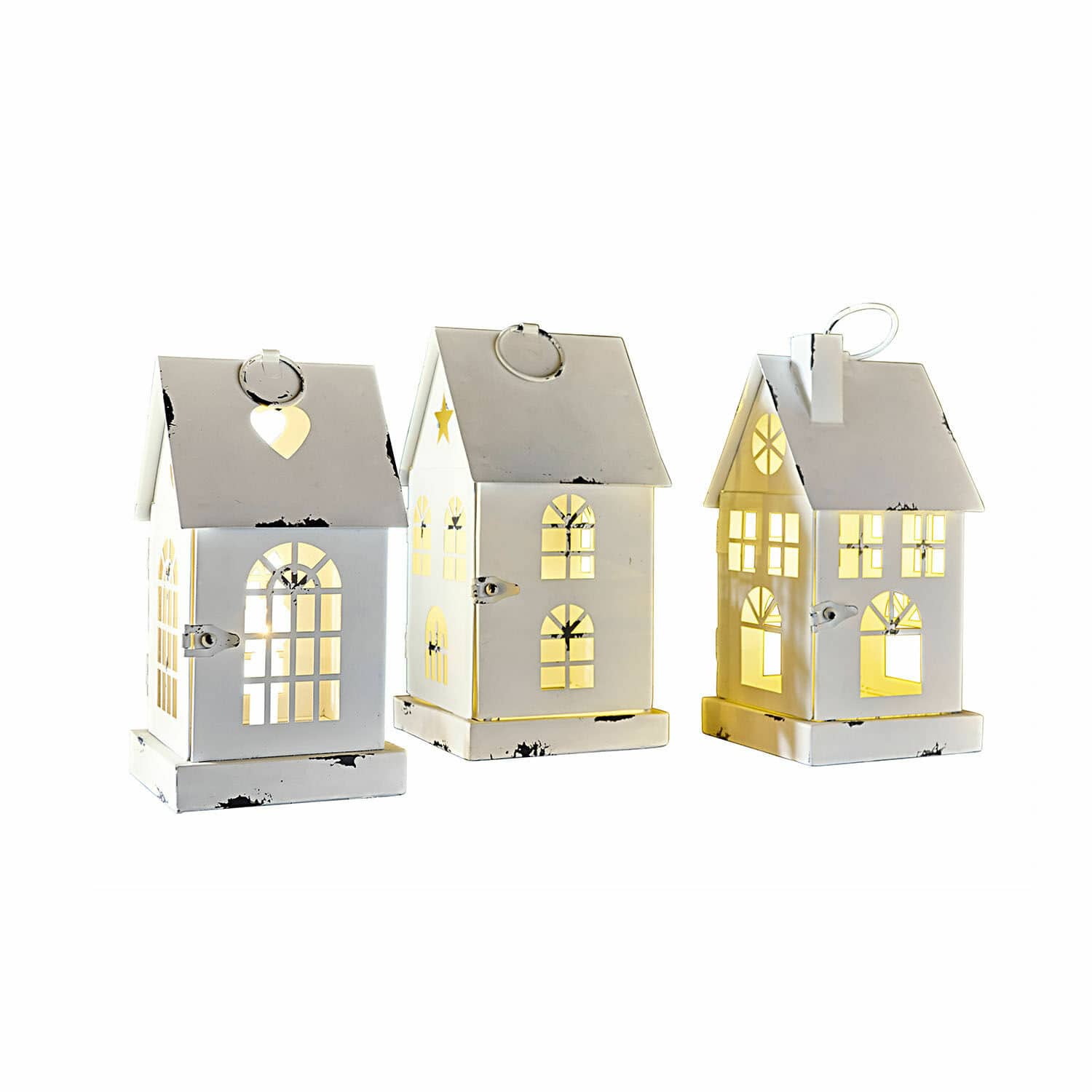 Ledlantaarn set van 3 Village