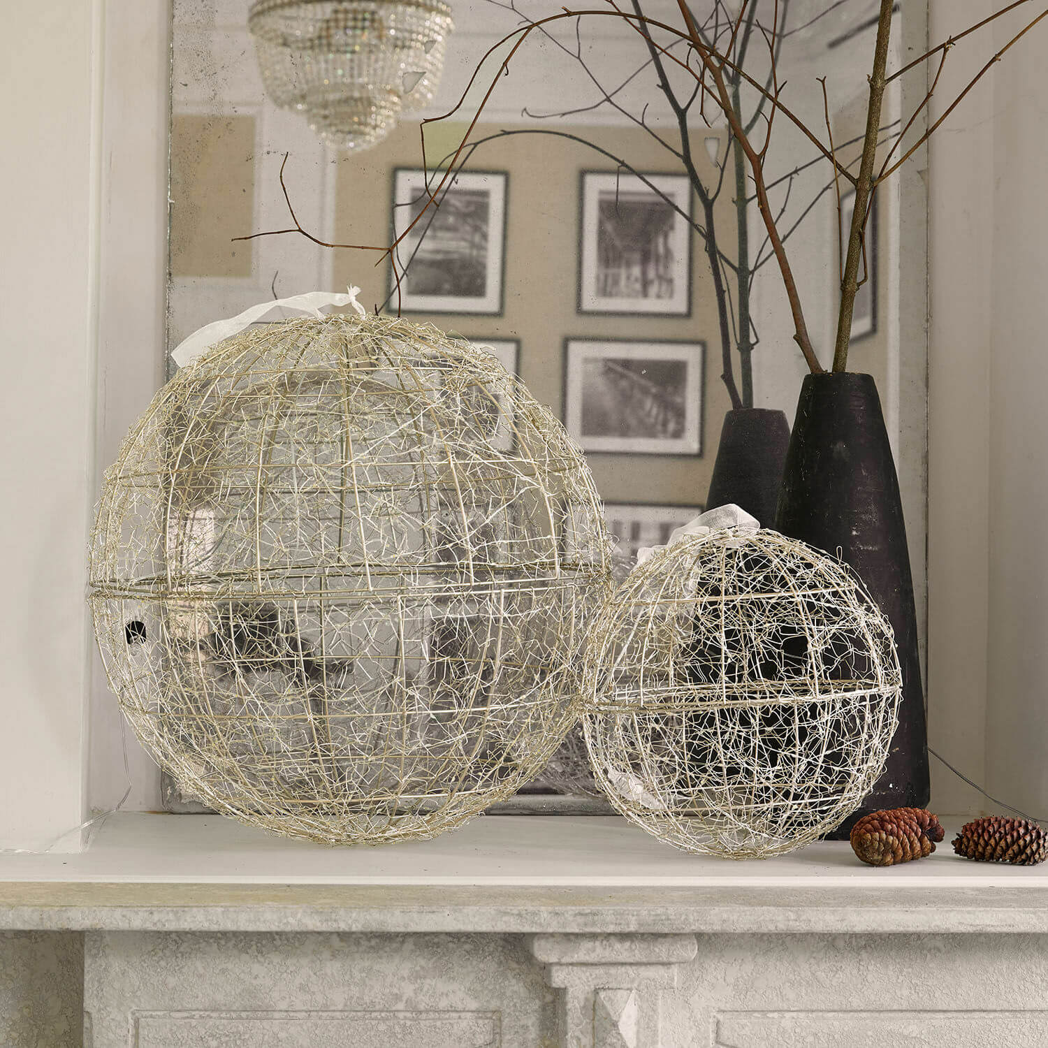 Ledbol set van 2 Ambertin