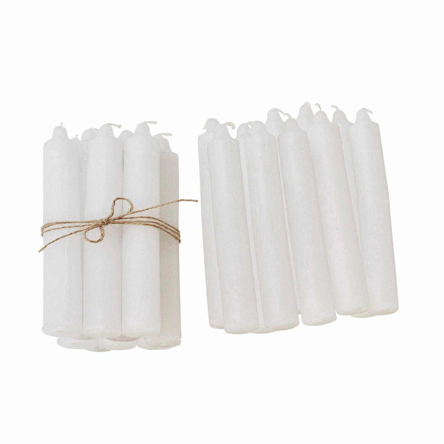 crème Set van 20 crèmekleurige Noufa kaarsen van was, perfect voor sfeervolle interieurdecoratie