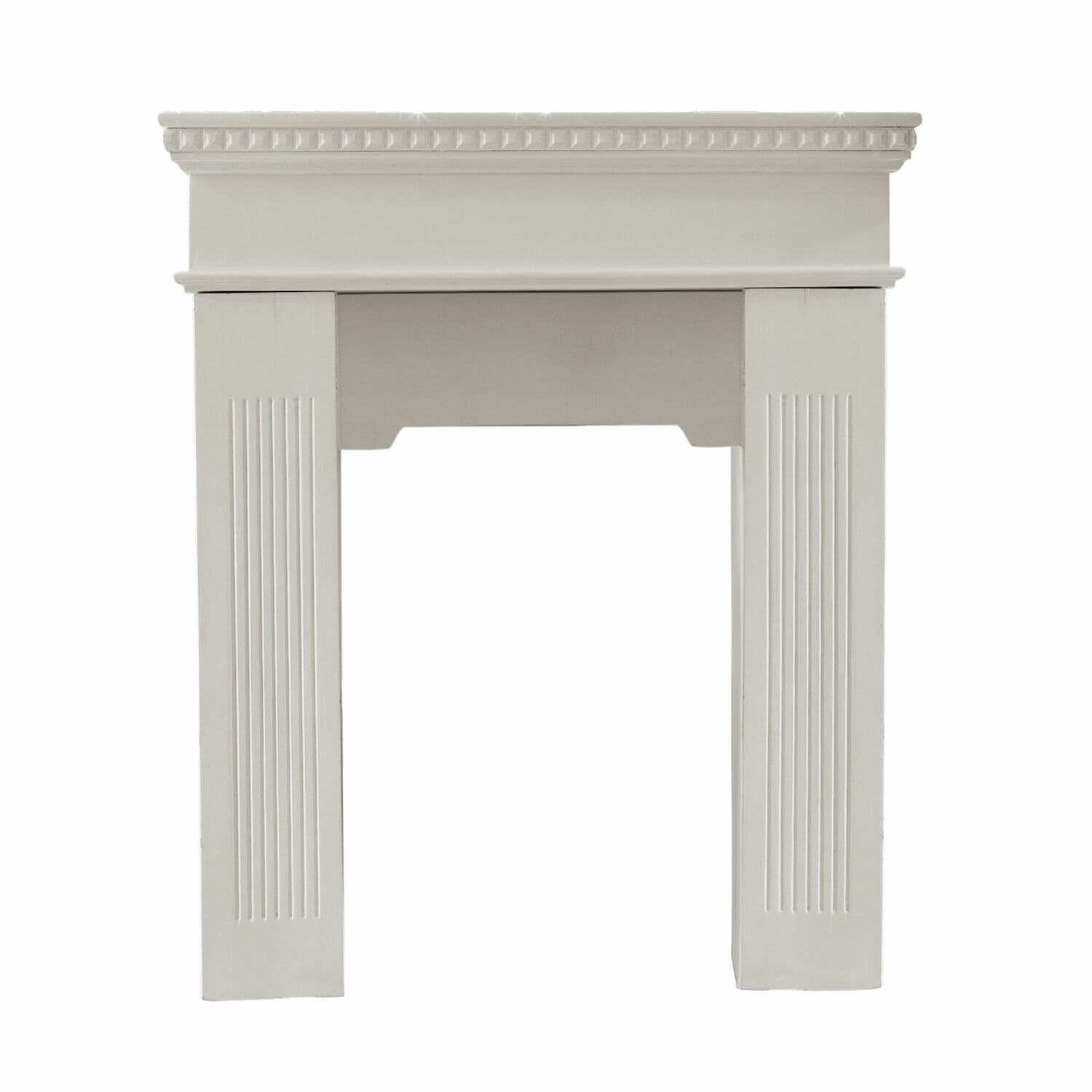 Leesburg schouwconsole van hout in antiekgrijs voor stijlvolle interieurdecoratie