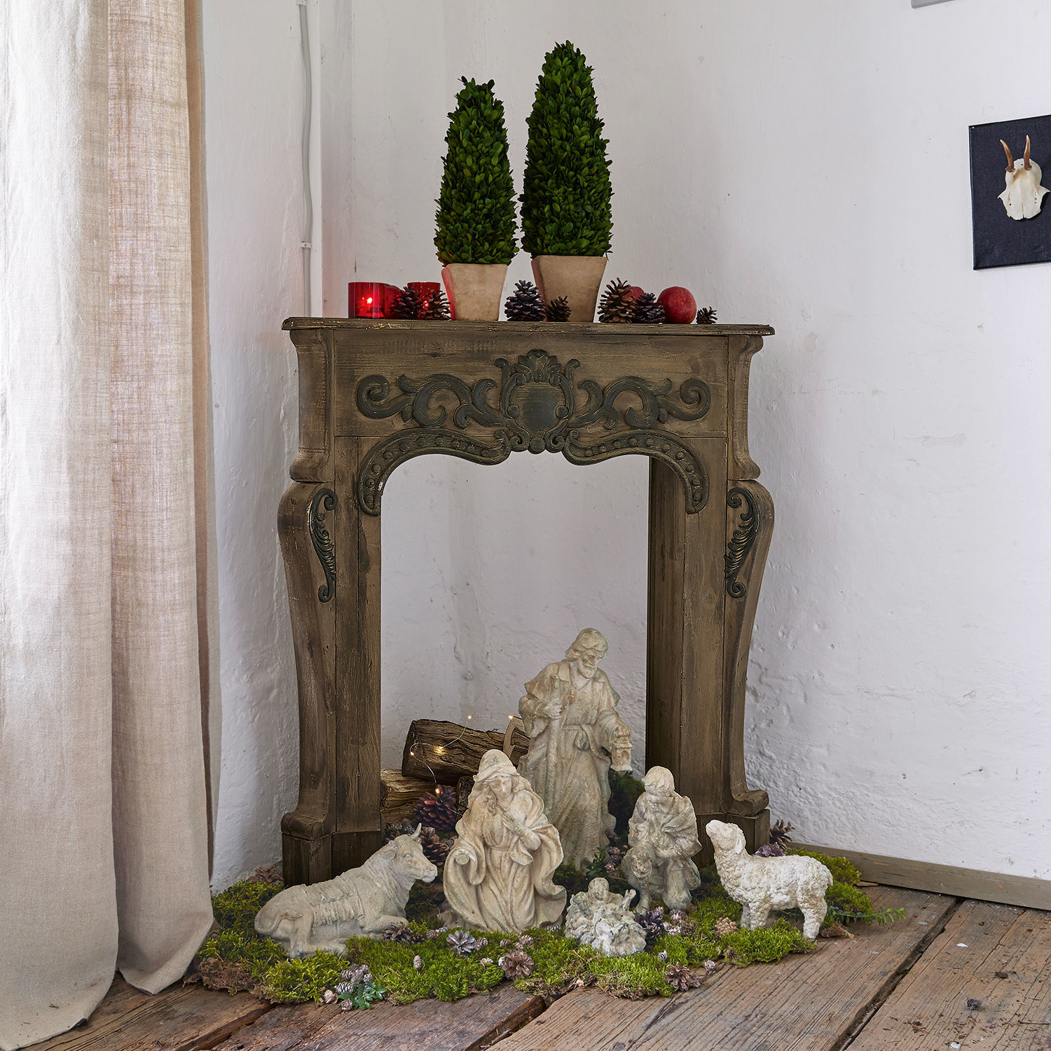 Kerststalfiguren set van 6 Pouponnière