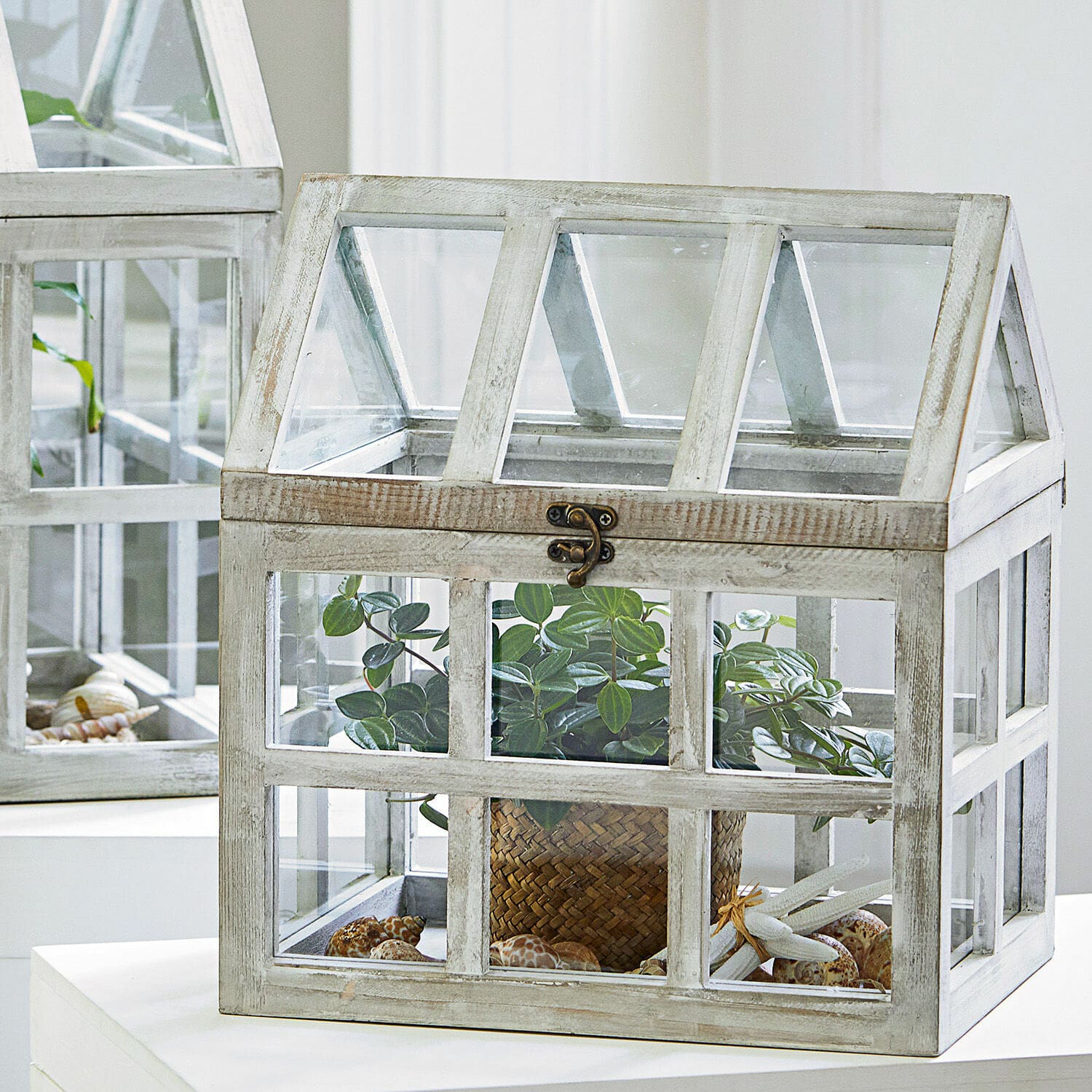 Decoratieve kas set van 2 Nancy