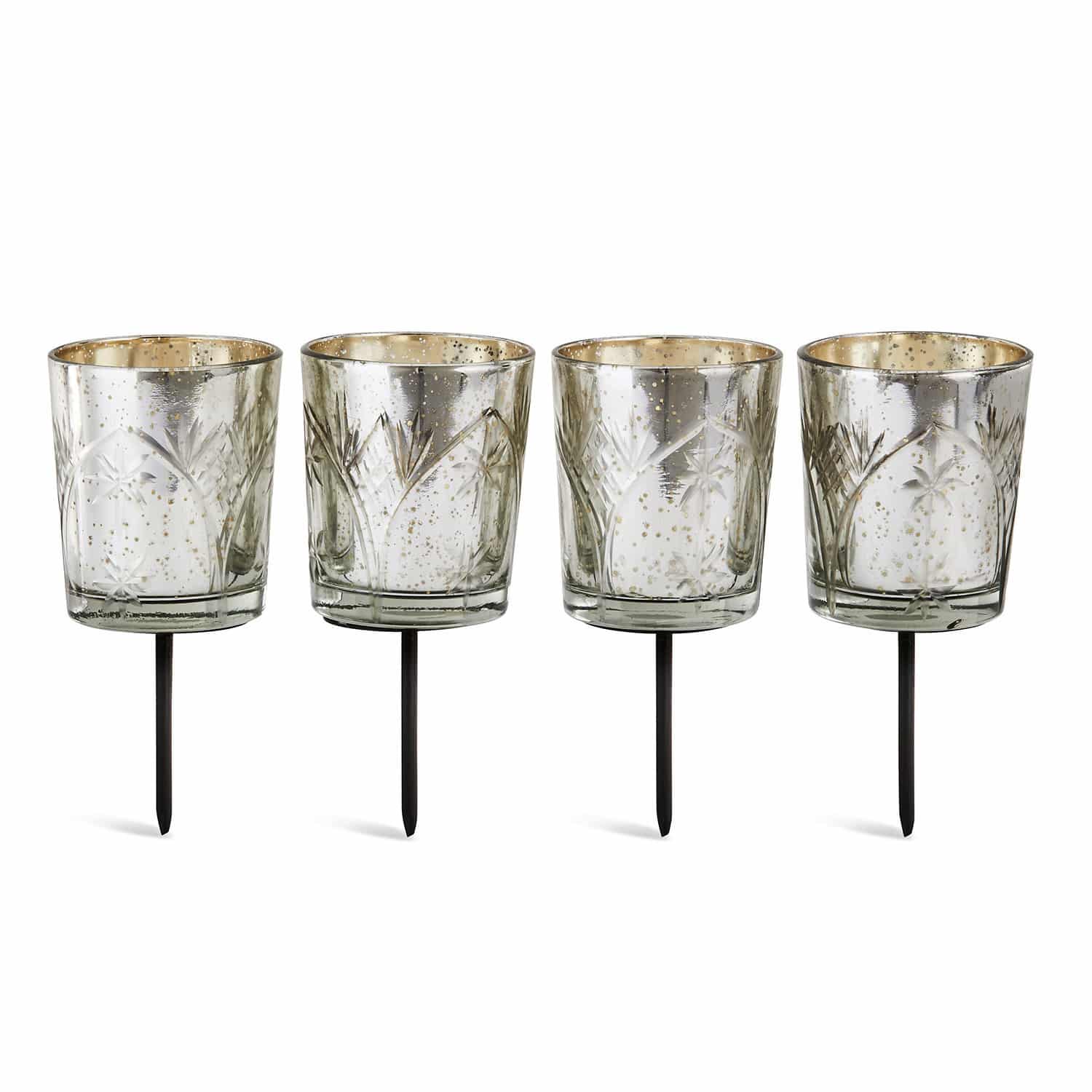 Insteekwindlicht set van 4 Fayence