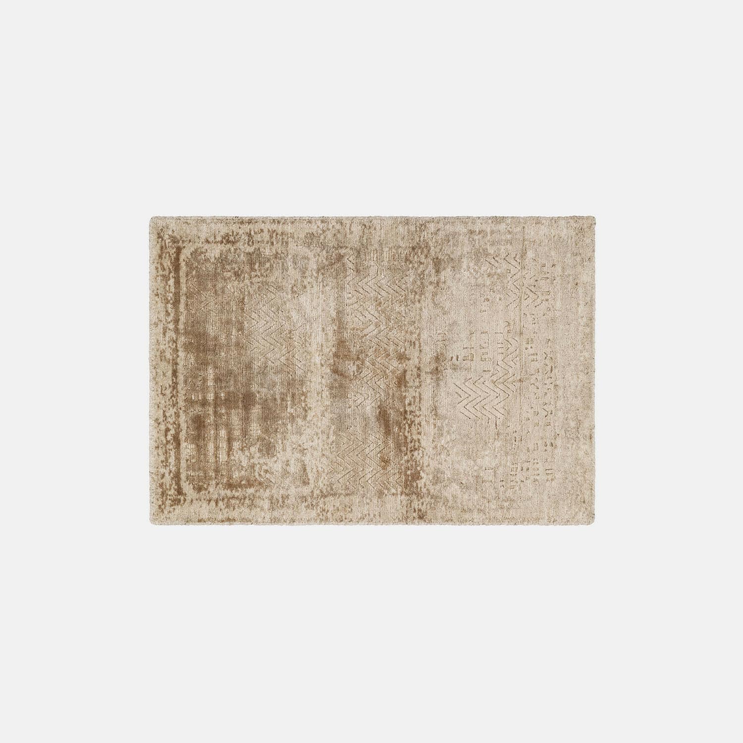 Vloerkleed Ashmere Beige vloerkleed met subtiel patroon en zachte textuur, perfect voor woonkamer en slaapkamer