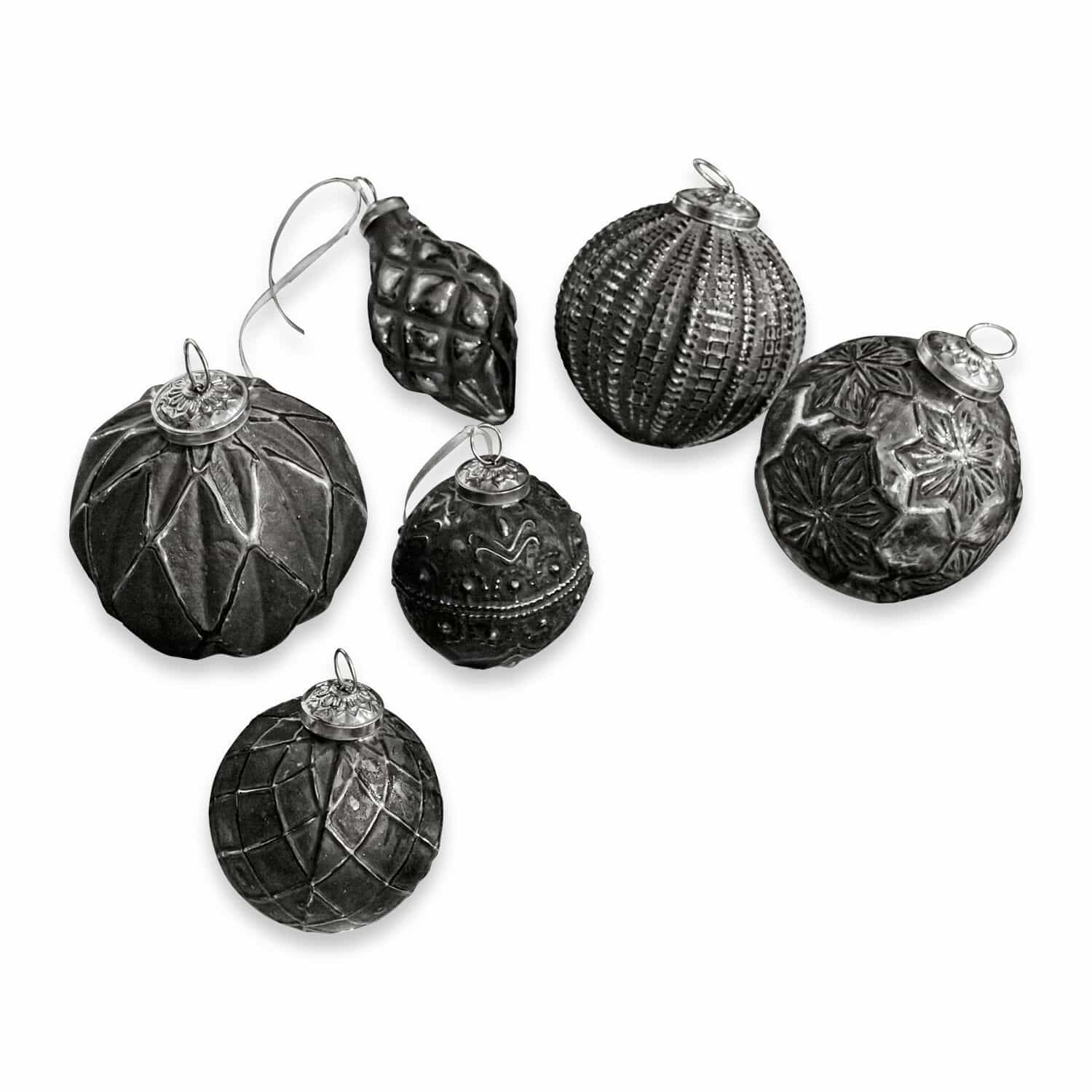 Kerstversiering set van 6 Villeurs