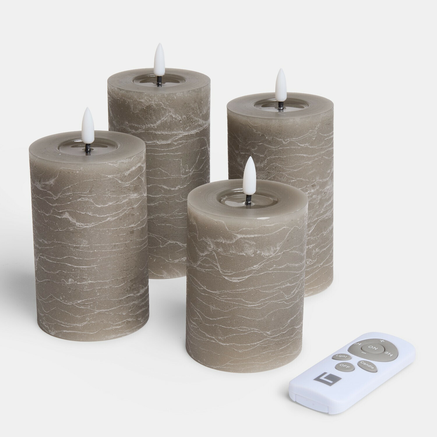 Ledstompkaars set van 4 Ljusvik